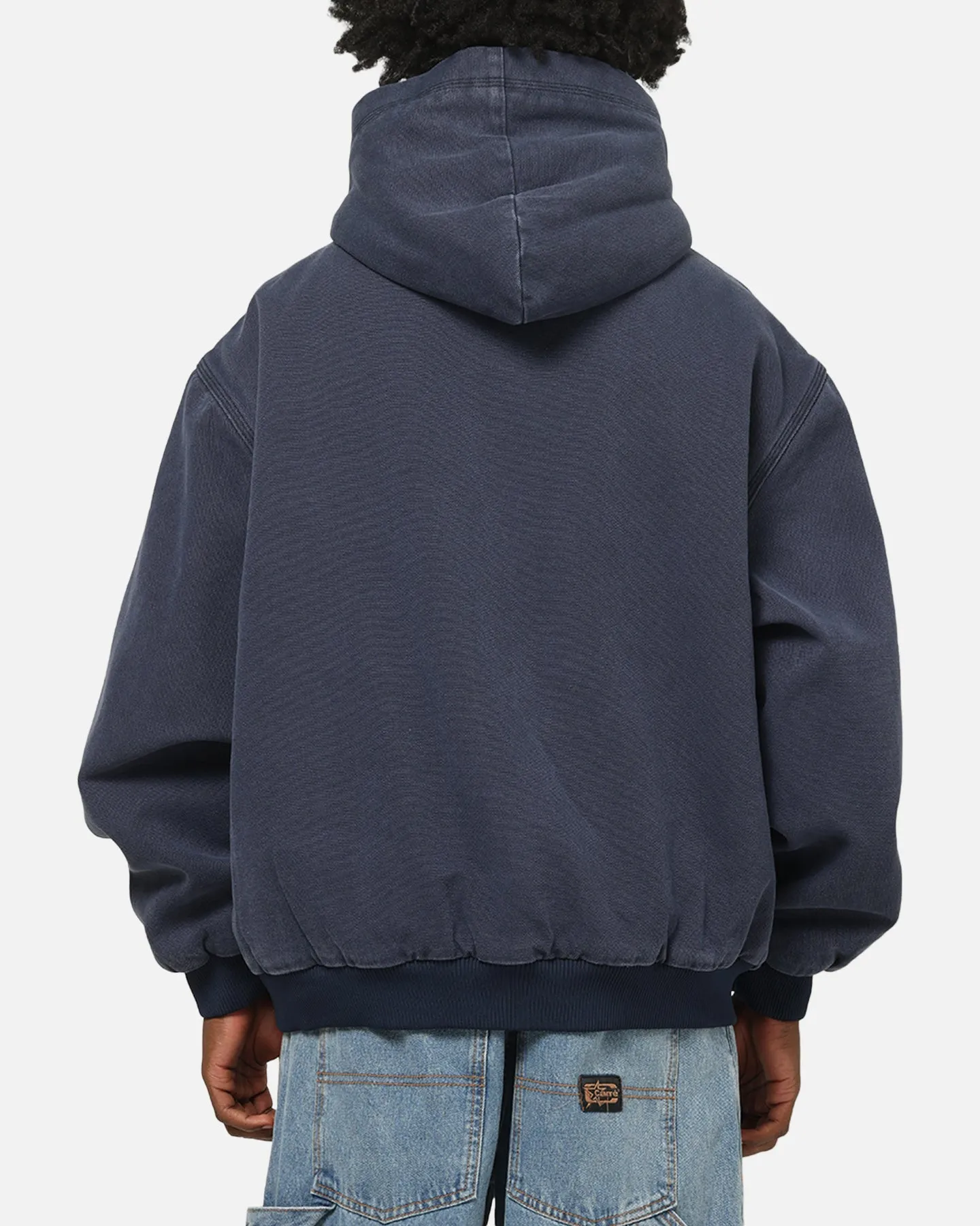 Carre Sherpa Lined Zip Hoodie Navy sold by Culture Kings product image thumbnail 3