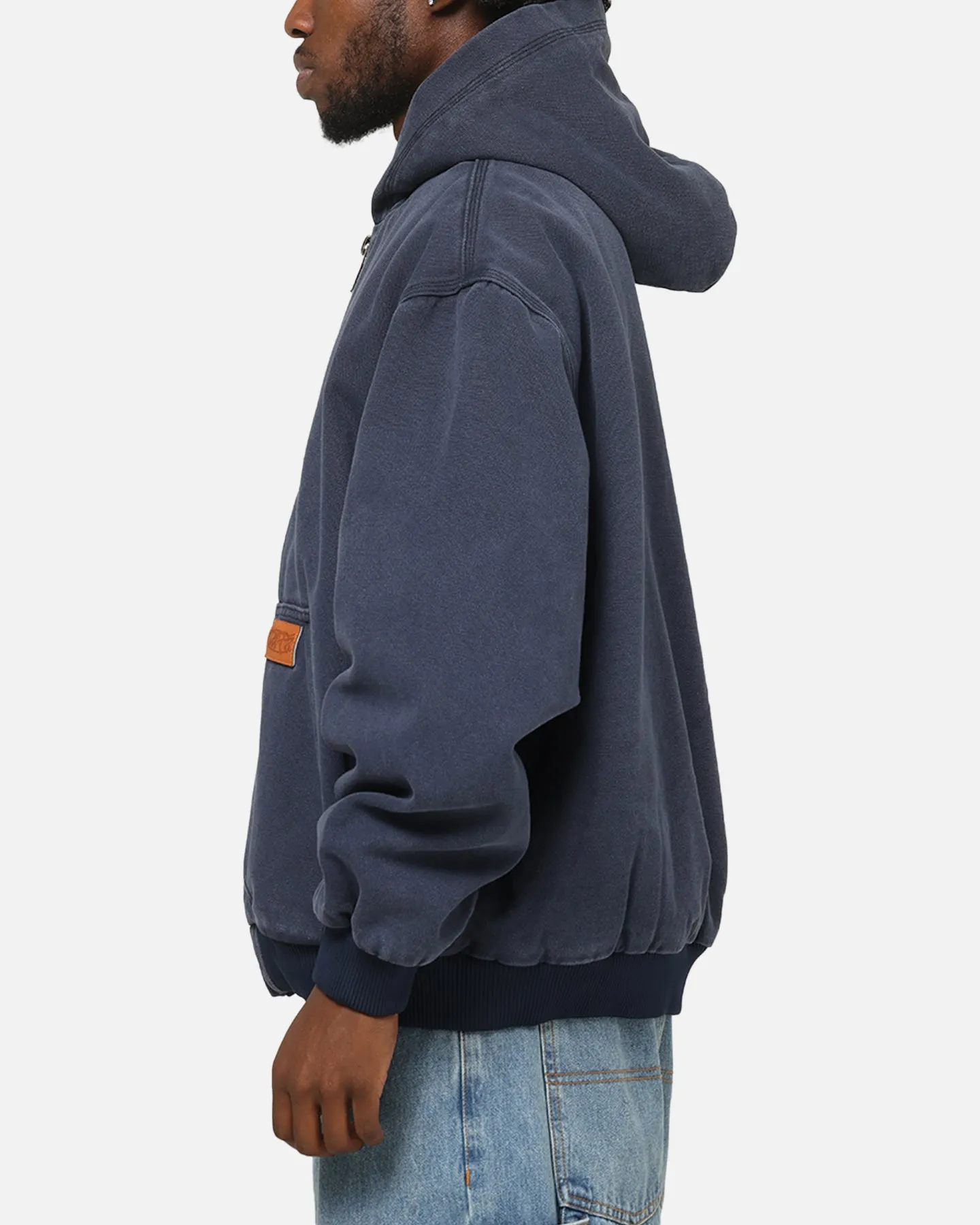 Carre Sherpa Lined Zip Hoodie Navy sold by Culture Kings product image thumbnail 5