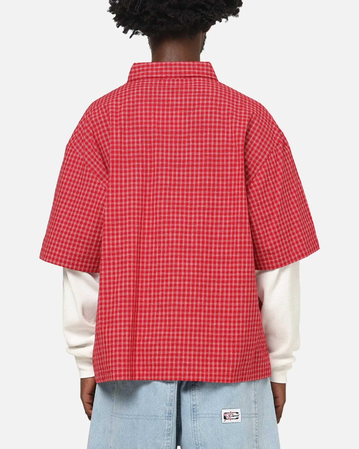 Carre Archive Layered Shirt Red Plaid sold by Culture Kings product image thumbnail 3