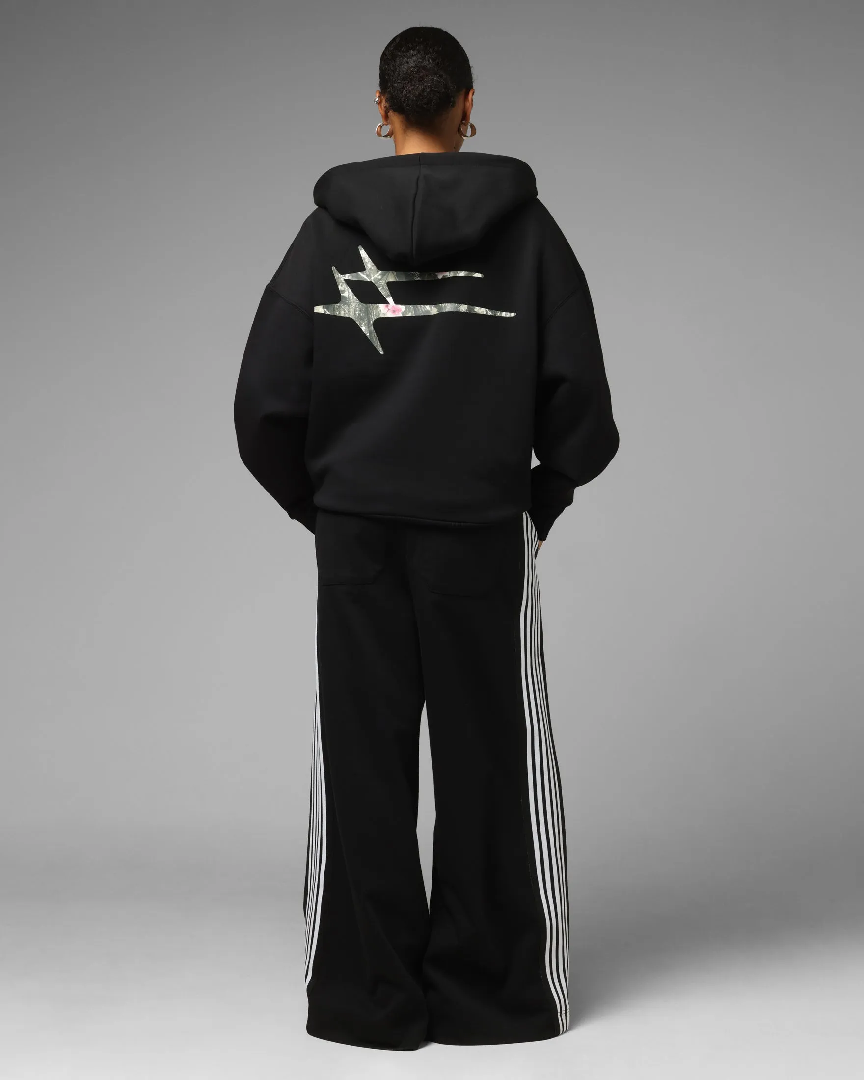 Loiter Hybrid Premium Zip Hoodie Black/Camo sold by Culture Kings product image thumbnail 4