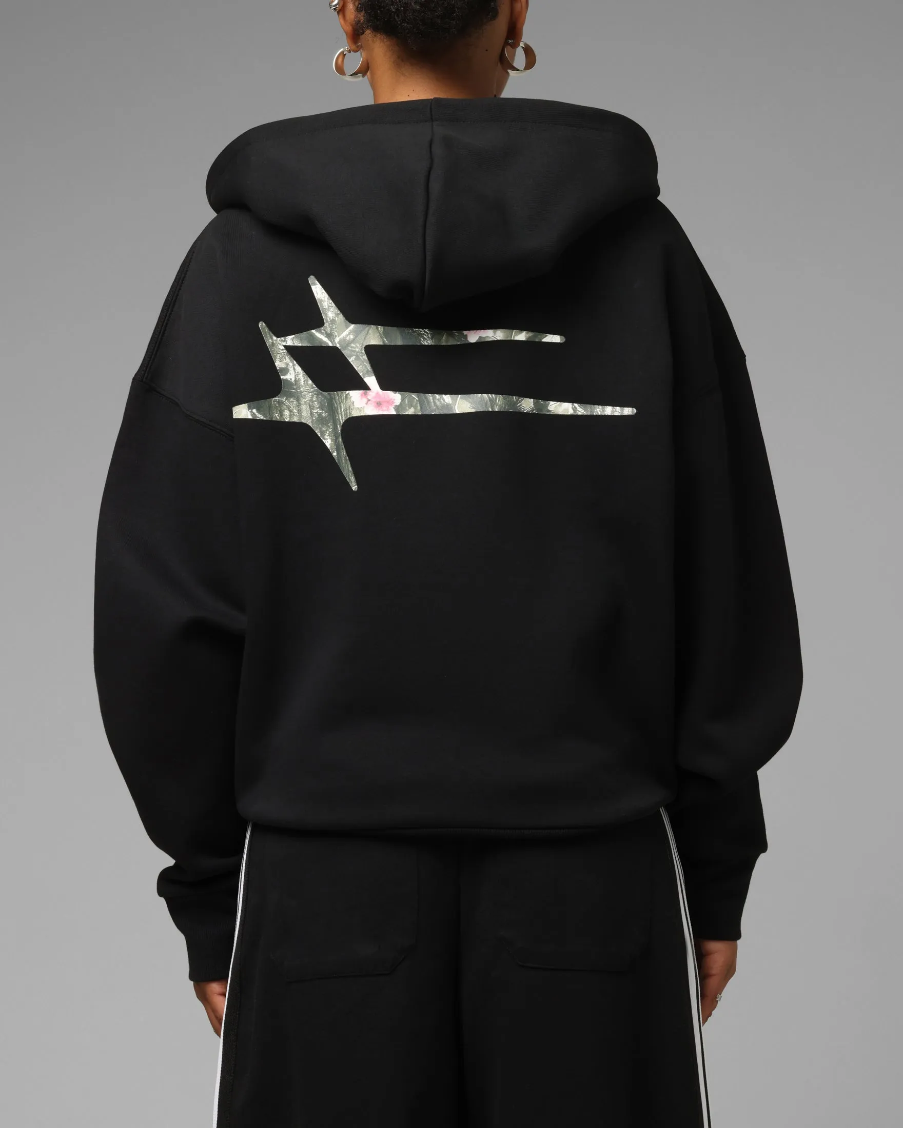 Loiter Hybrid Premium Zip Hoodie Black/Camo sold by Culture Kings