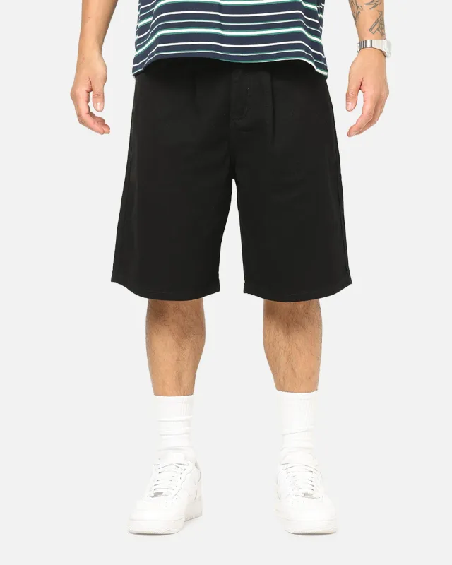 Carre Drill Pleated Jorts Black sold by Culture Kings