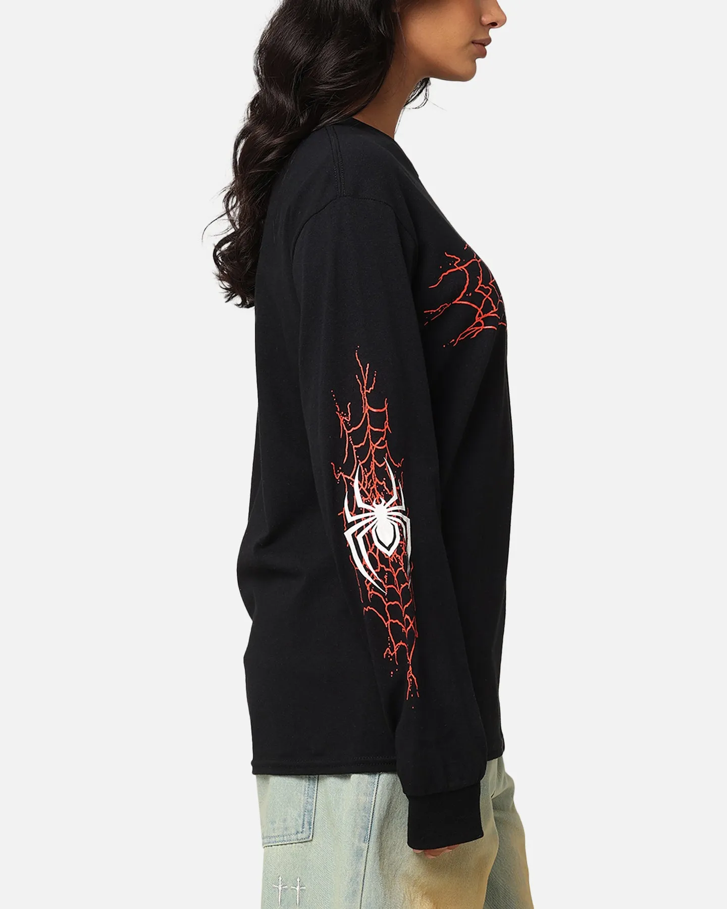 73Studio Marvel Spider-Man Y2K Miles Long Sleeve T-Shirt Black sold by Culture Kings product image thumbnail 4