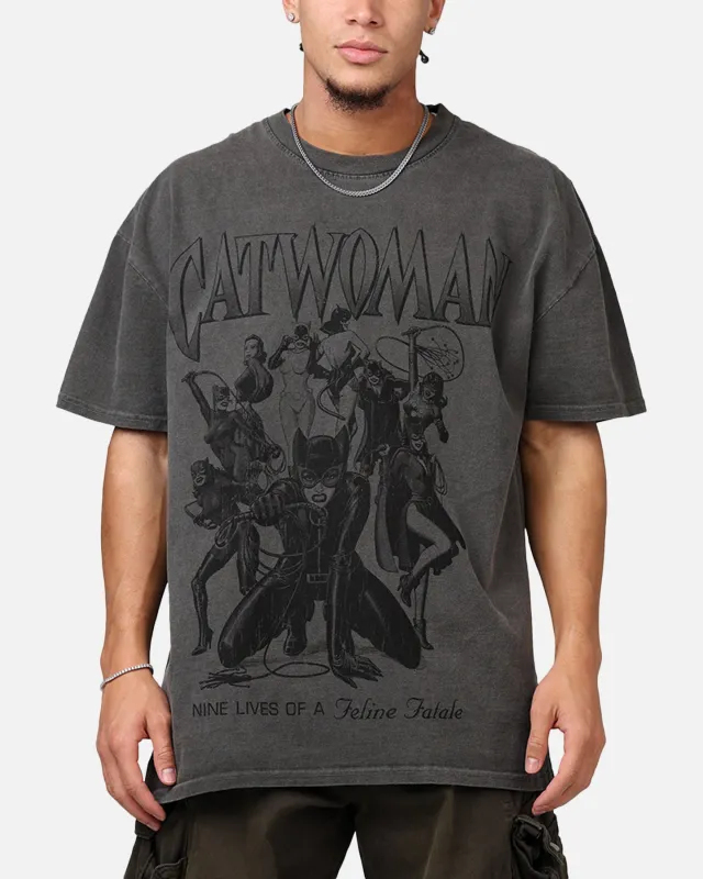 73Studio X DC Batman Catwoman Squad Heavyweight T-Shirt Black Wash sold by Culture Kings