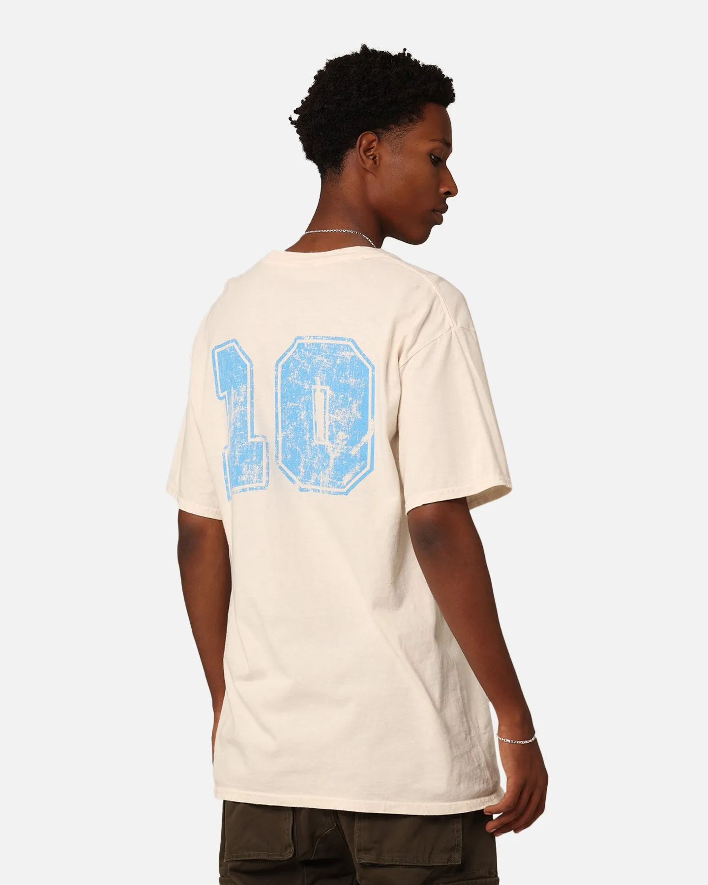 73Studio Football Club 10 T-Shirt Off White/Blue sold by Culture Kings
