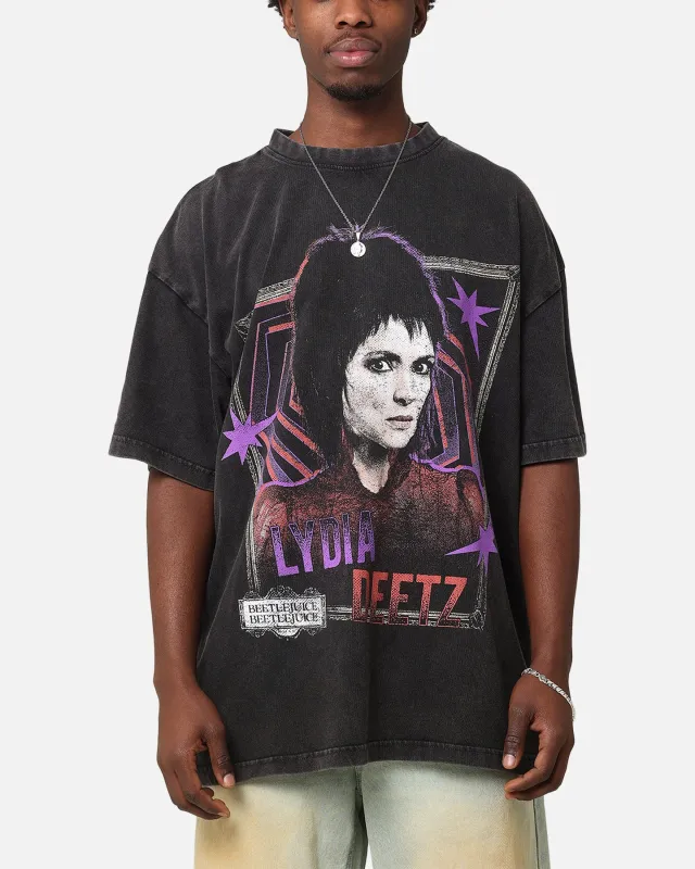 73Studio X Beetlejuice Lydia Vintage T-Shirt Black Acidwash sold by Culture Kings