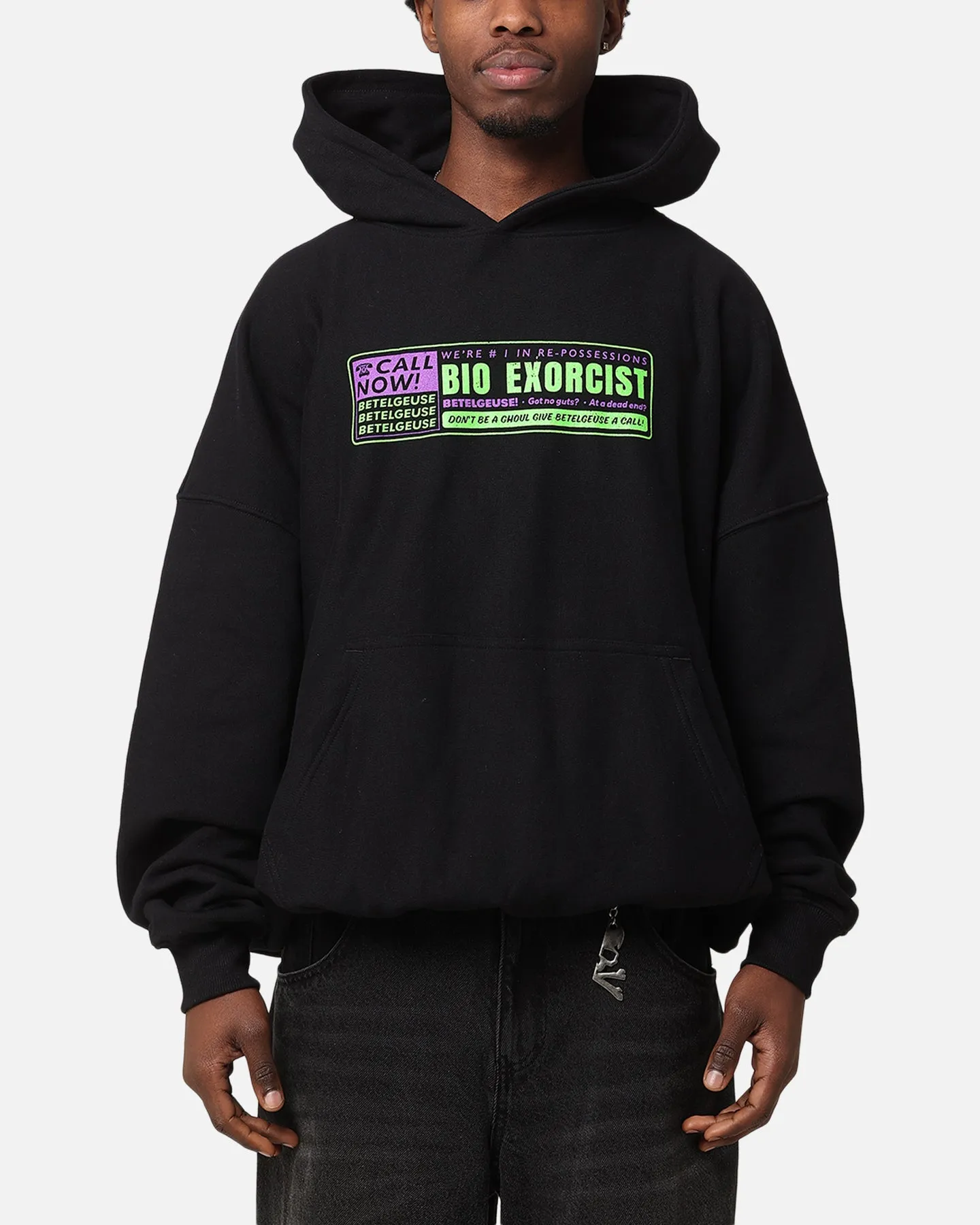 73Studio X Beetlejuice Beetlejuice 2 Premium Vintage Hoodie Black sold by Culture Kings product image thumbnail 2