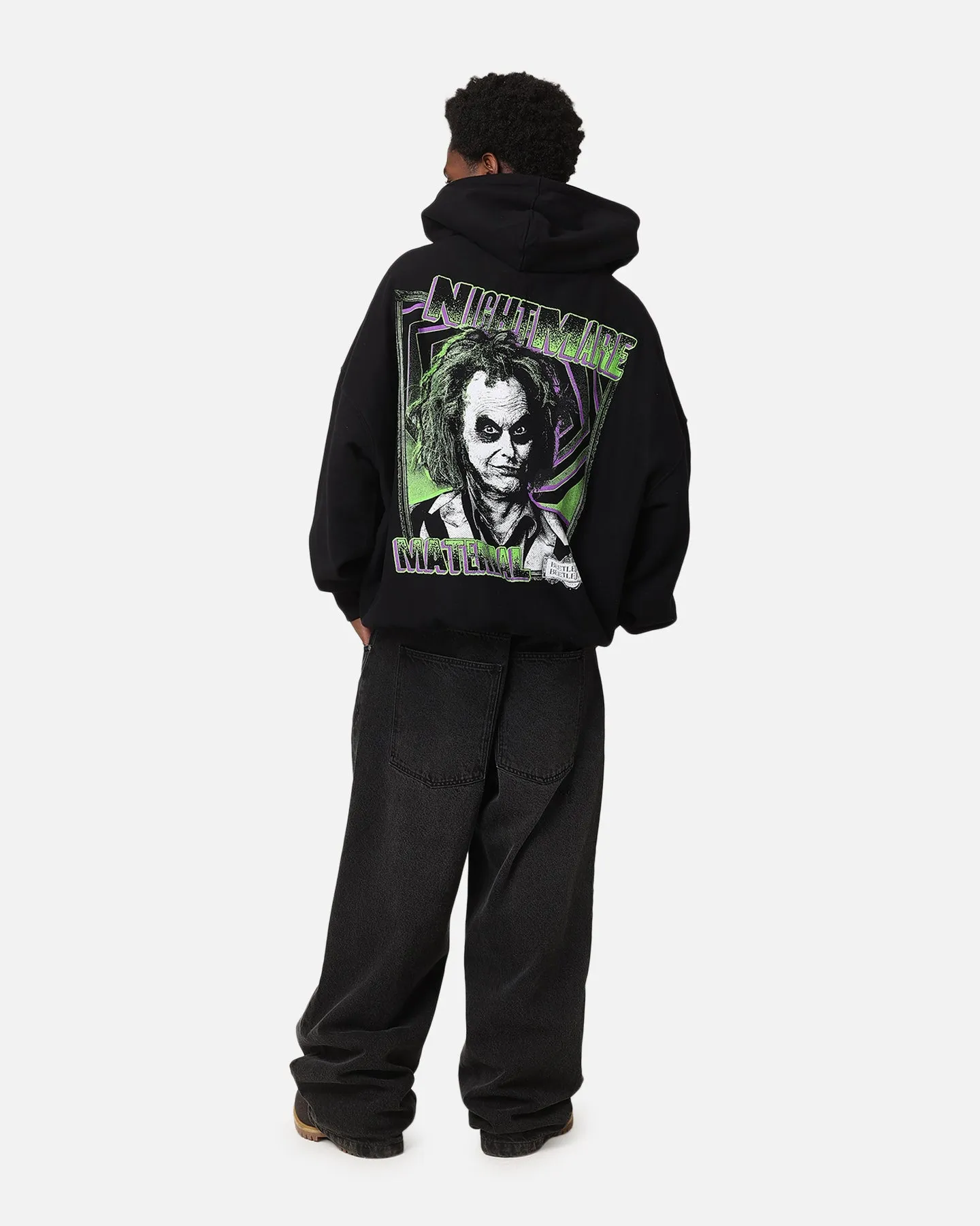 73Studio X Beetlejuice Beetlejuice 2 Premium Vintage Hoodie Black sold by Culture Kings product image thumbnail 3