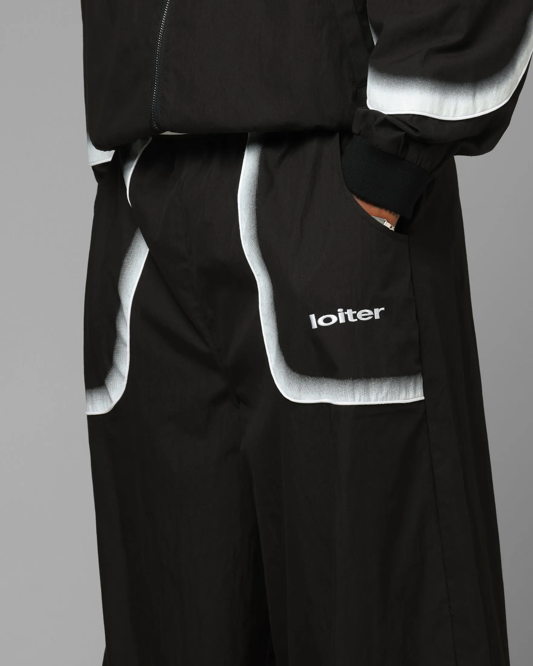 Loiter Spray Day Trackpants Black sold by Culture Kings product image thumbnail 3
