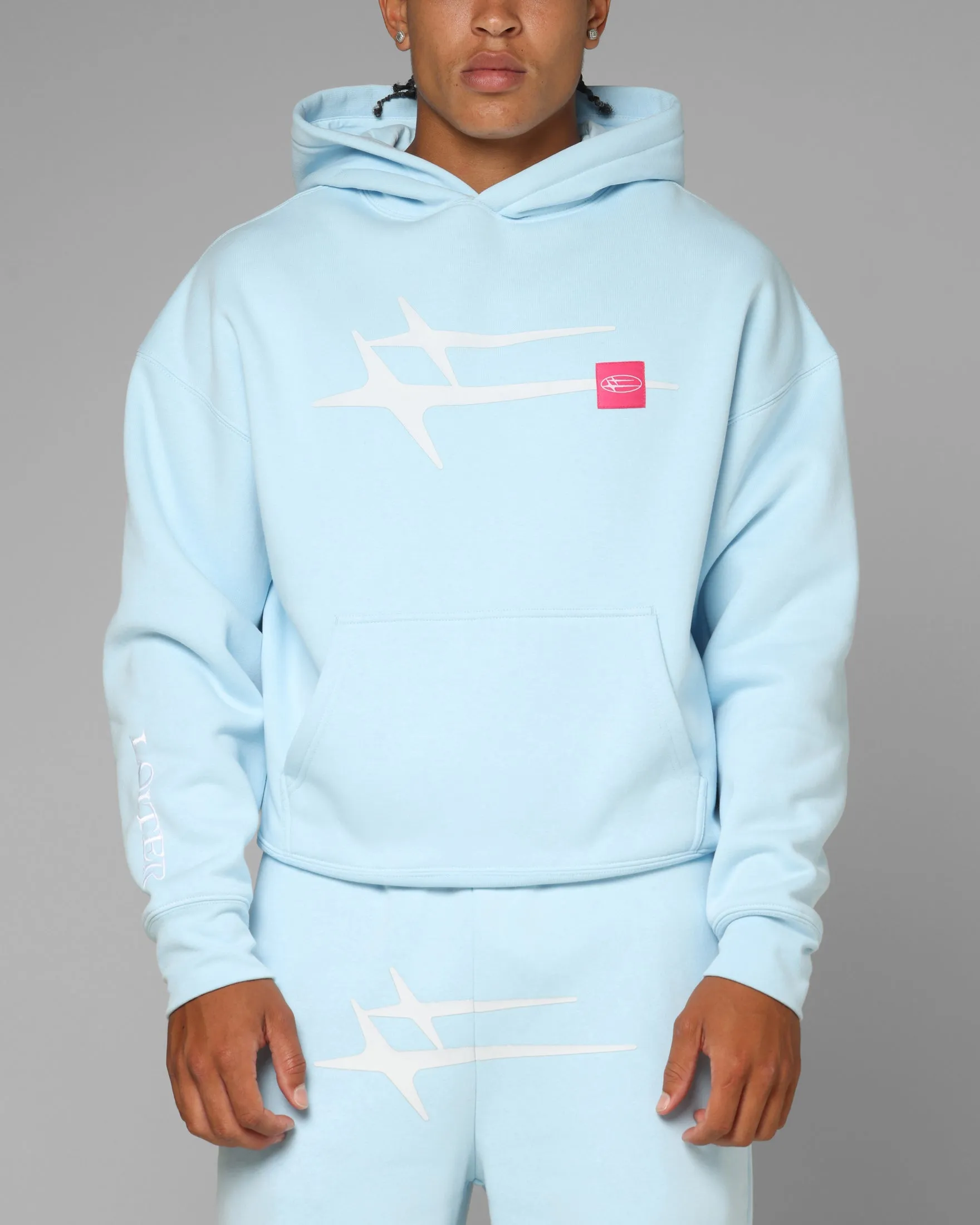Loiter Hybrid Hoodie Light Blue sold by Culture Kings