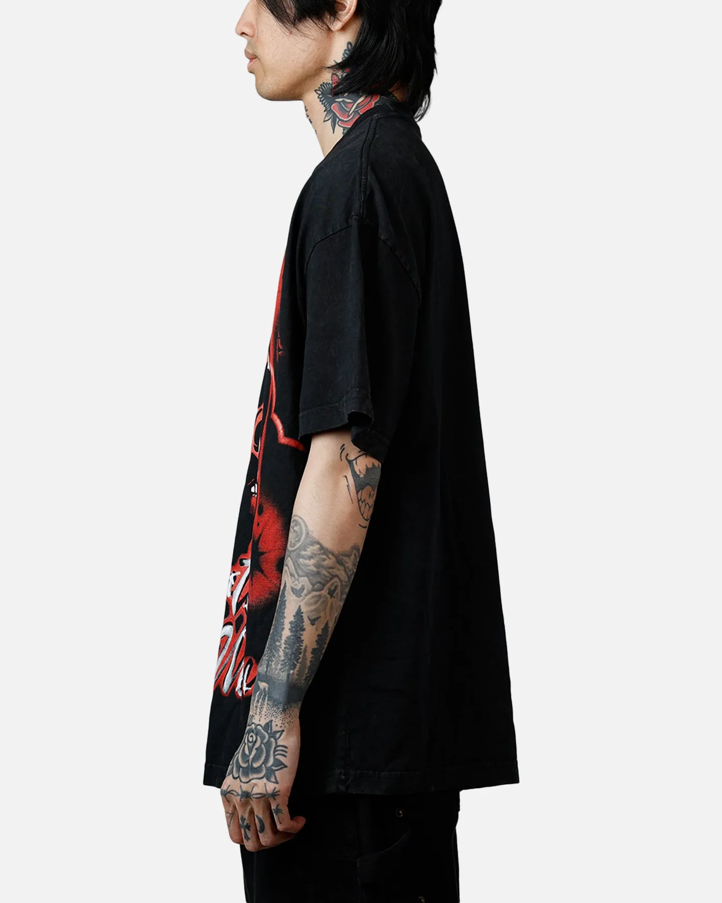 73Studio Star Wars Darth Maul Airbrush T-Shirt Black Acidwash sold by Culture Kings product image thumbnail 5