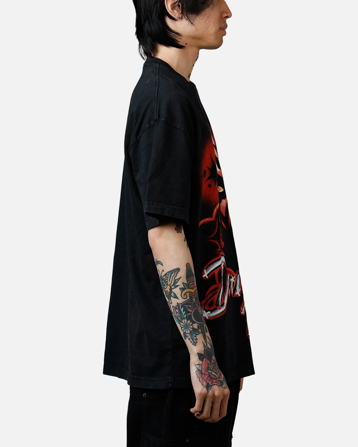 73Studio Star Wars Darth Maul Airbrush T-Shirt Black Acidwash sold by Culture Kings product image thumbnail 4