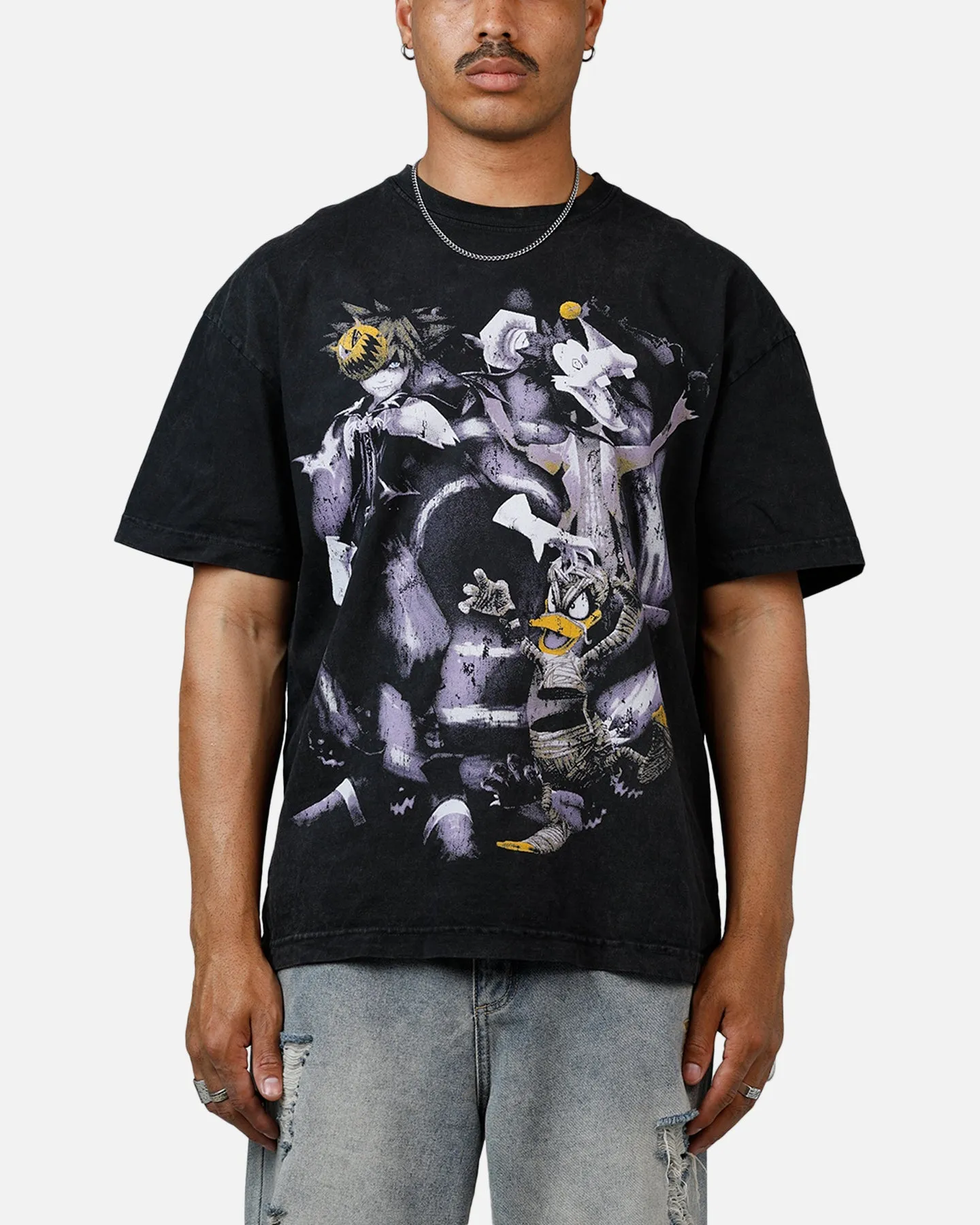 73Studio Disney Kingdom Hearts Halloween Town Heavyweight T-Shirt Black Acidwash sold by Culture Kings