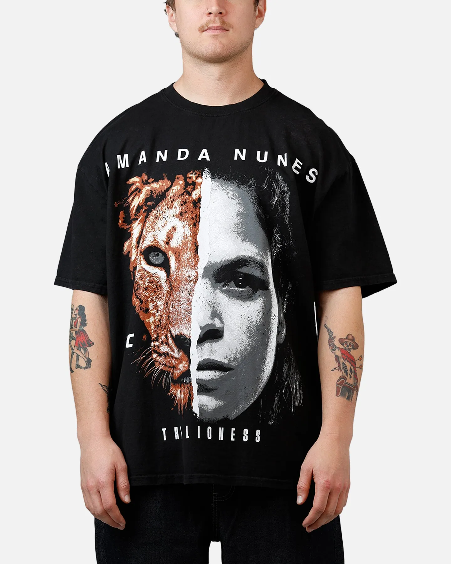 UFC By Culture Kings Amanda Nunes Legends T-Shirt Black Acidwash sold by Culture Kings