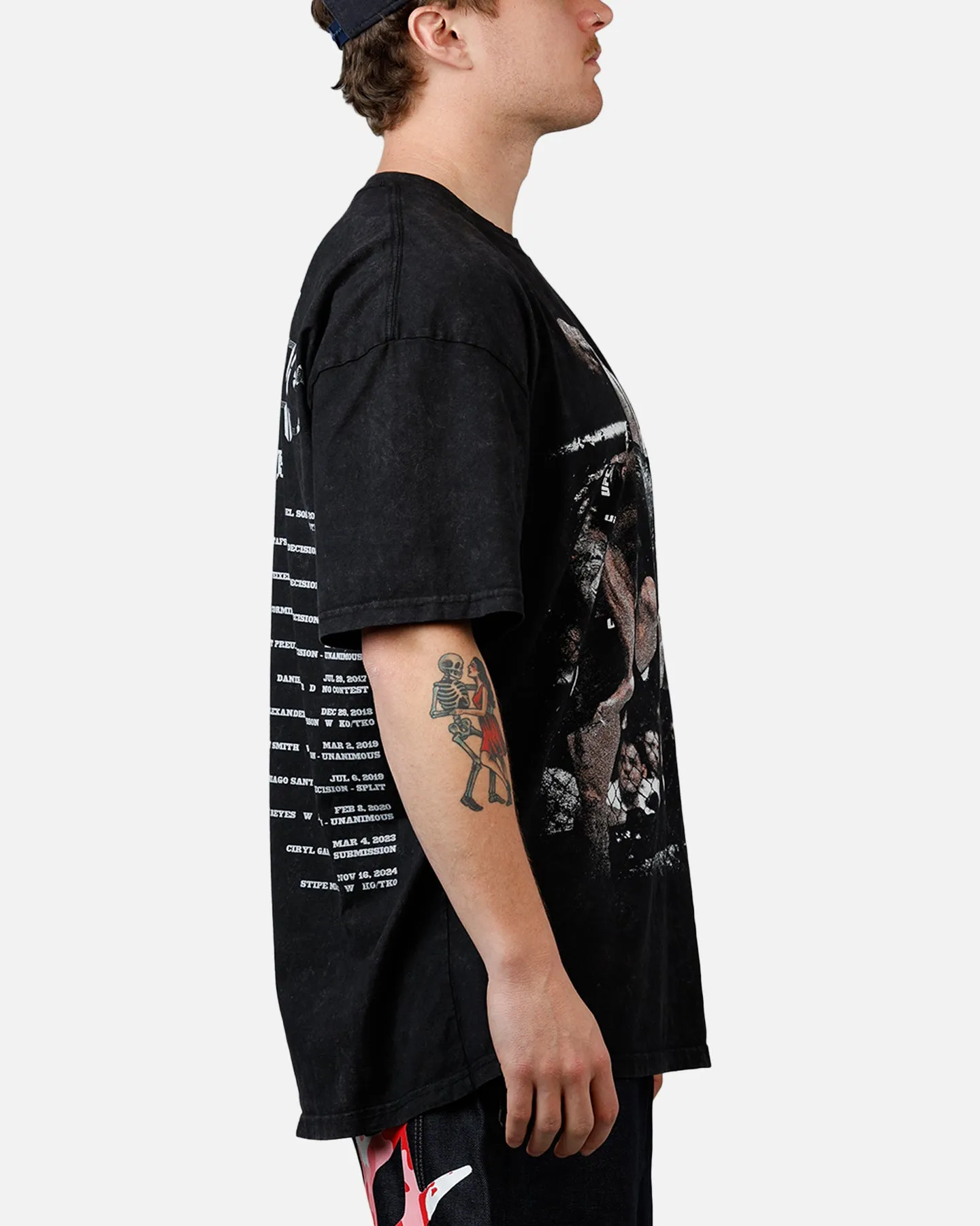 UFC By Culture Kings Jon Jones Action T-Shirt Black Acidwash sold by Culture Kings product image thumbnail 4