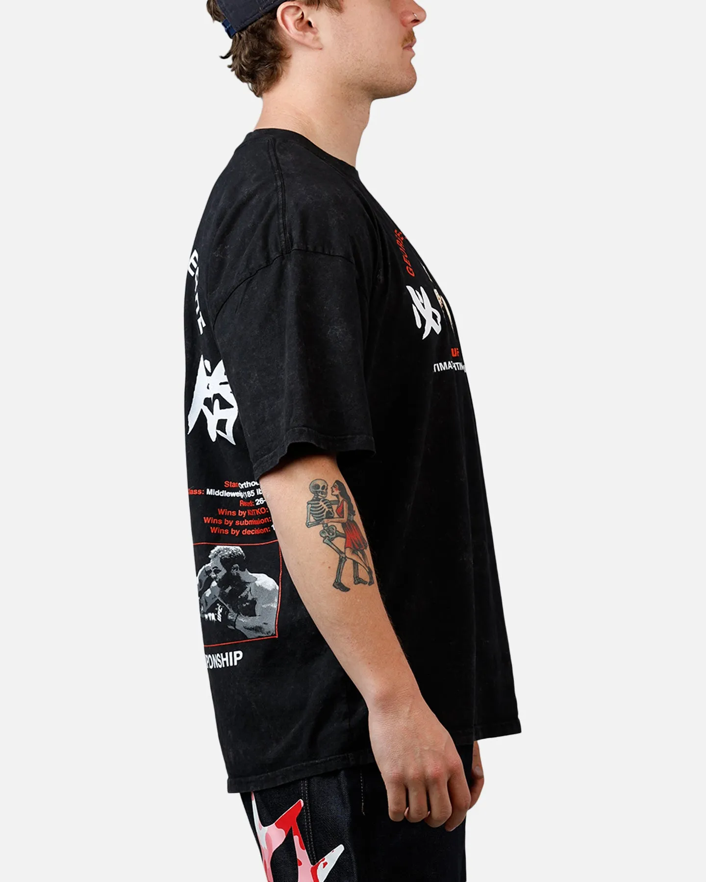 UFC By Culture Kings Georges St-Pierre Legends T-Shirt Black Acidwash sold by Culture Kings product image thumbnail 4