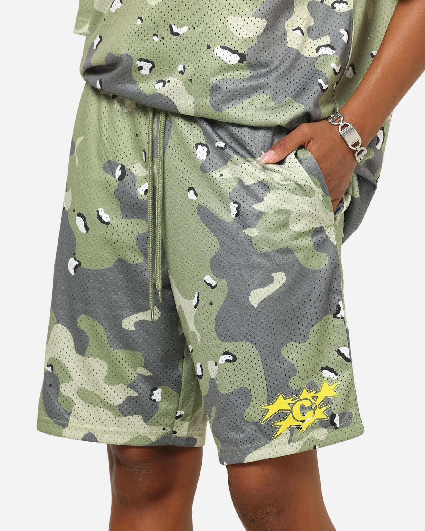 Carre Sideline Basketball Shorts Green Camo sold by Culture Kings product image thumbnail 3