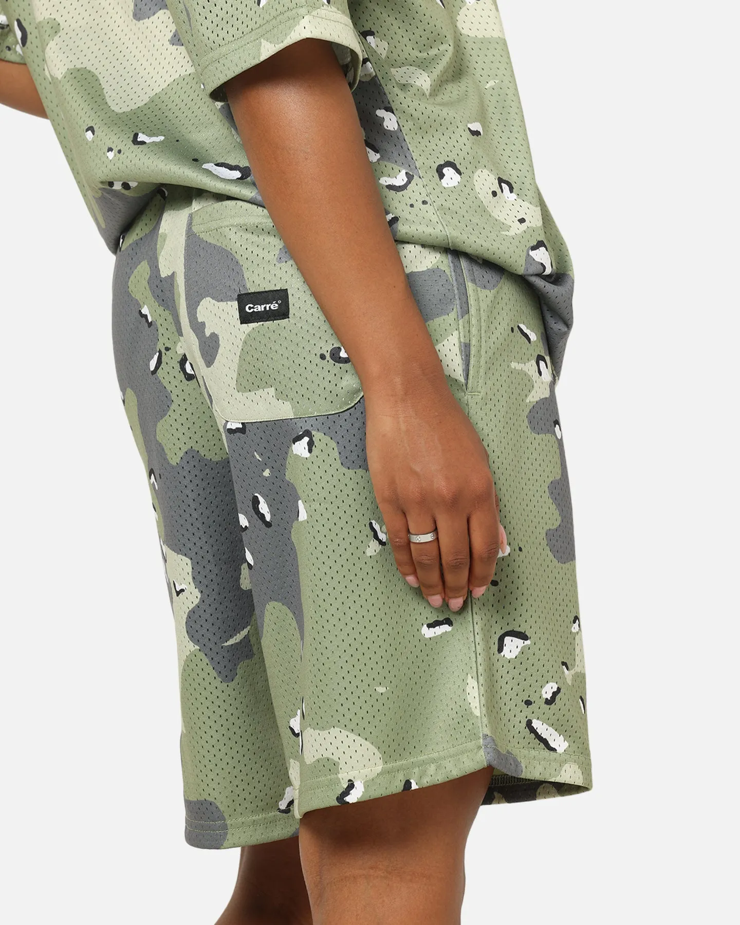 Carre Sideline Basketball Shorts Green Camo sold by Culture Kings product image thumbnail 4