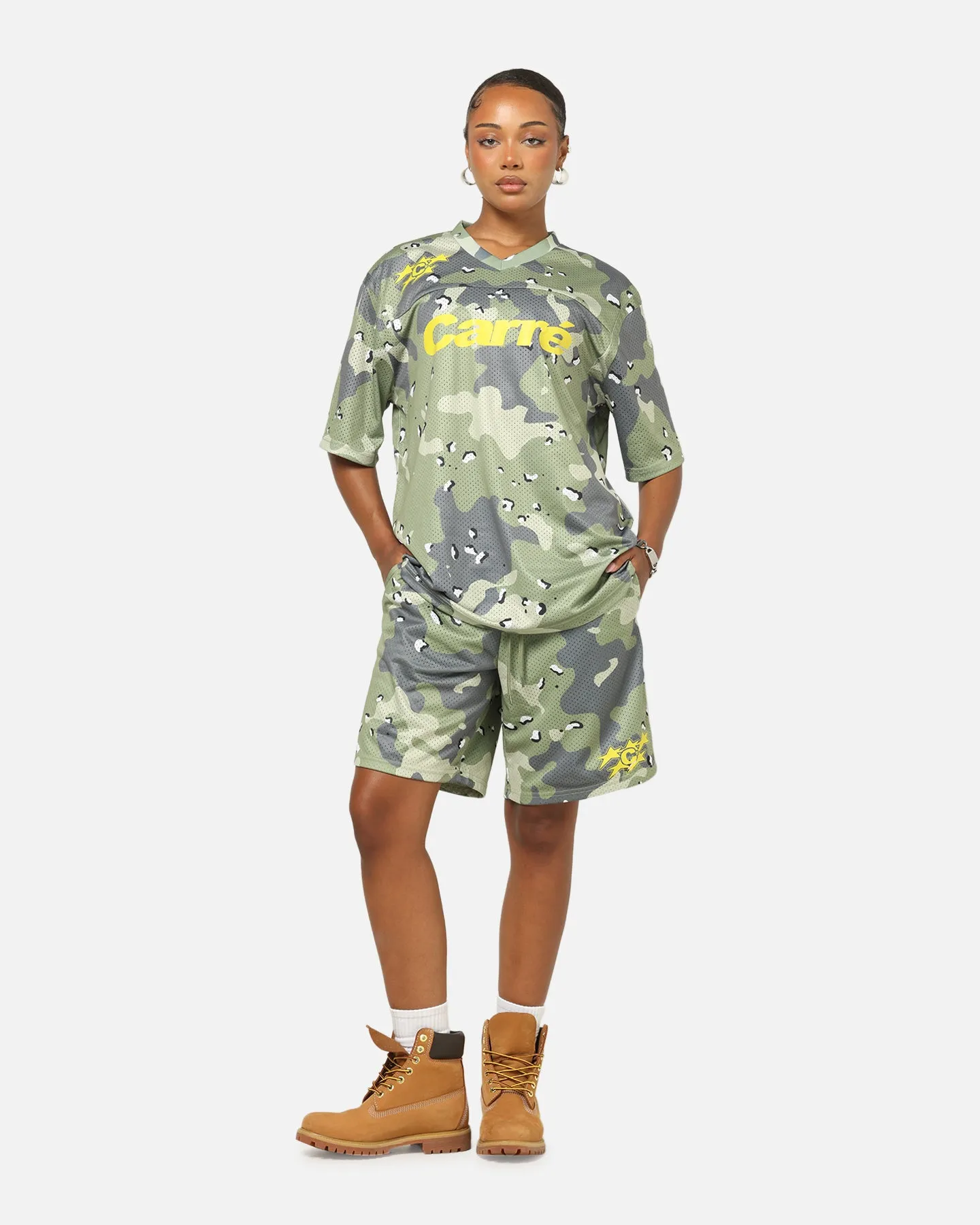 Carre Sideline Basketball Shorts Green Camo sold by Culture Kings product image thumbnail 2