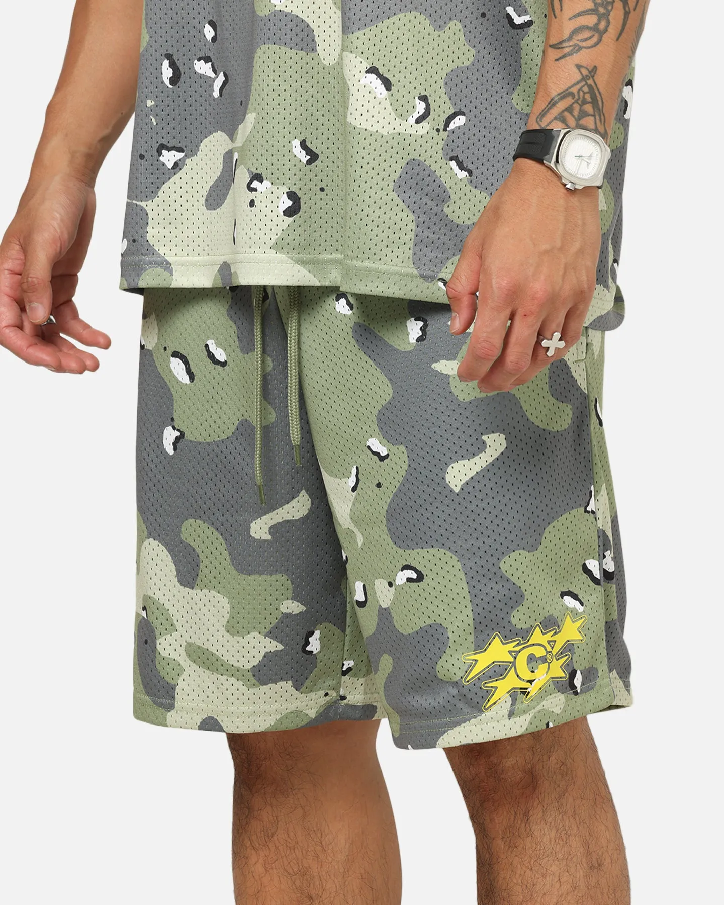 Carre Sideline Basketball Shorts Green Camo sold by Culture Kings product image thumbnail 3