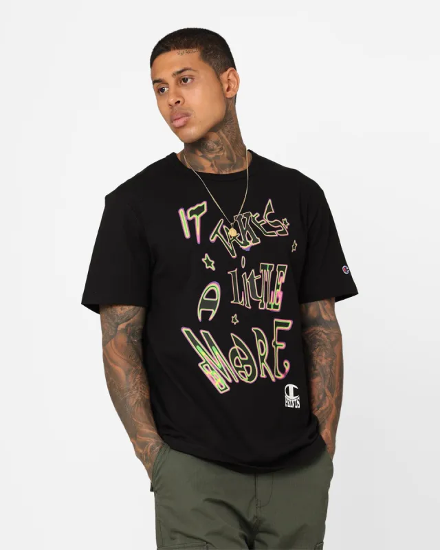 Champion X Pelvis Script T-Shirt Black sold by Culture Kings