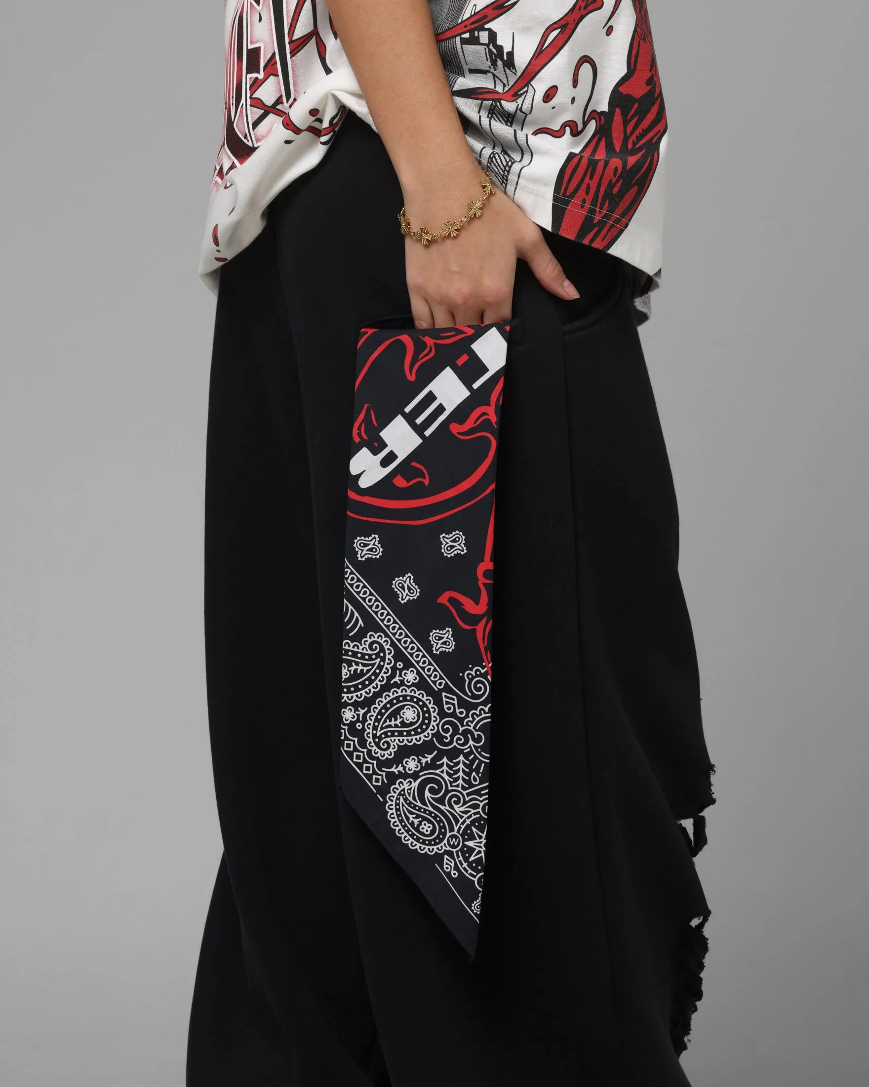 Loiter Destruct Sweat Pants Washed Black sold by Culture Kings product image thumbnail 3