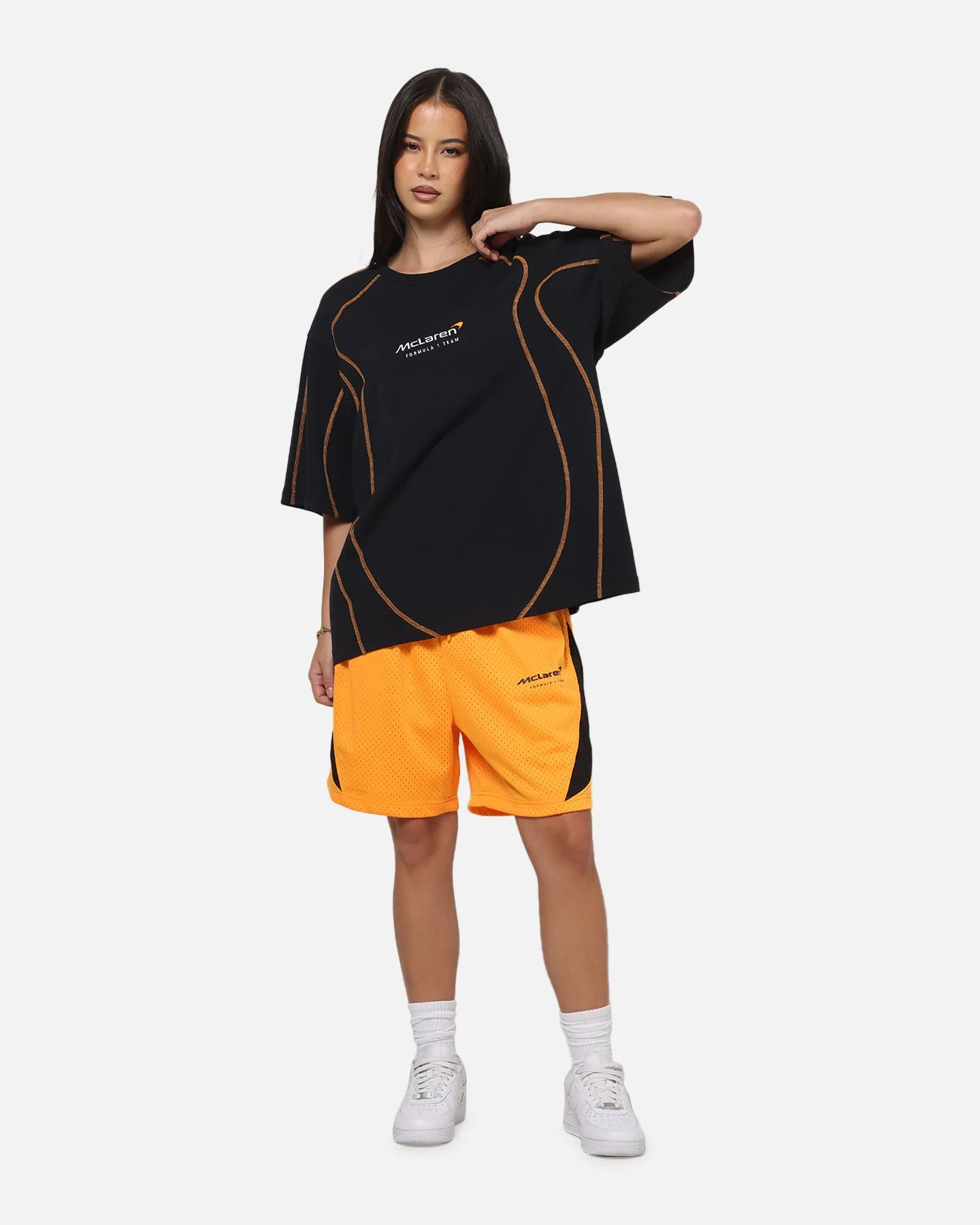 Mitchell & Ness X Mclaren Shorts Papaya sold by Culture Kings product image thumbnail 2
