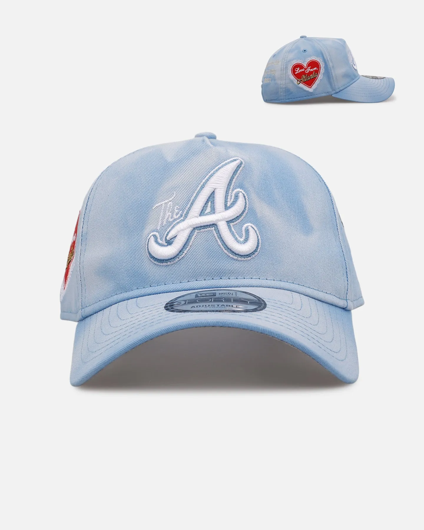New Era Atlanta Braves 'Hopeless Romantic' 9FORTY A-Frame Snapback Sky Blue sold by Culture Kings