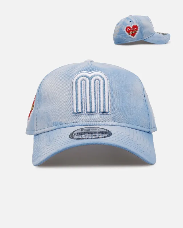 New Era Mexico National Baseball Team 'Hopeless Romantic' 9FORTY A-Frame Snapback Sky Blue made by New Era