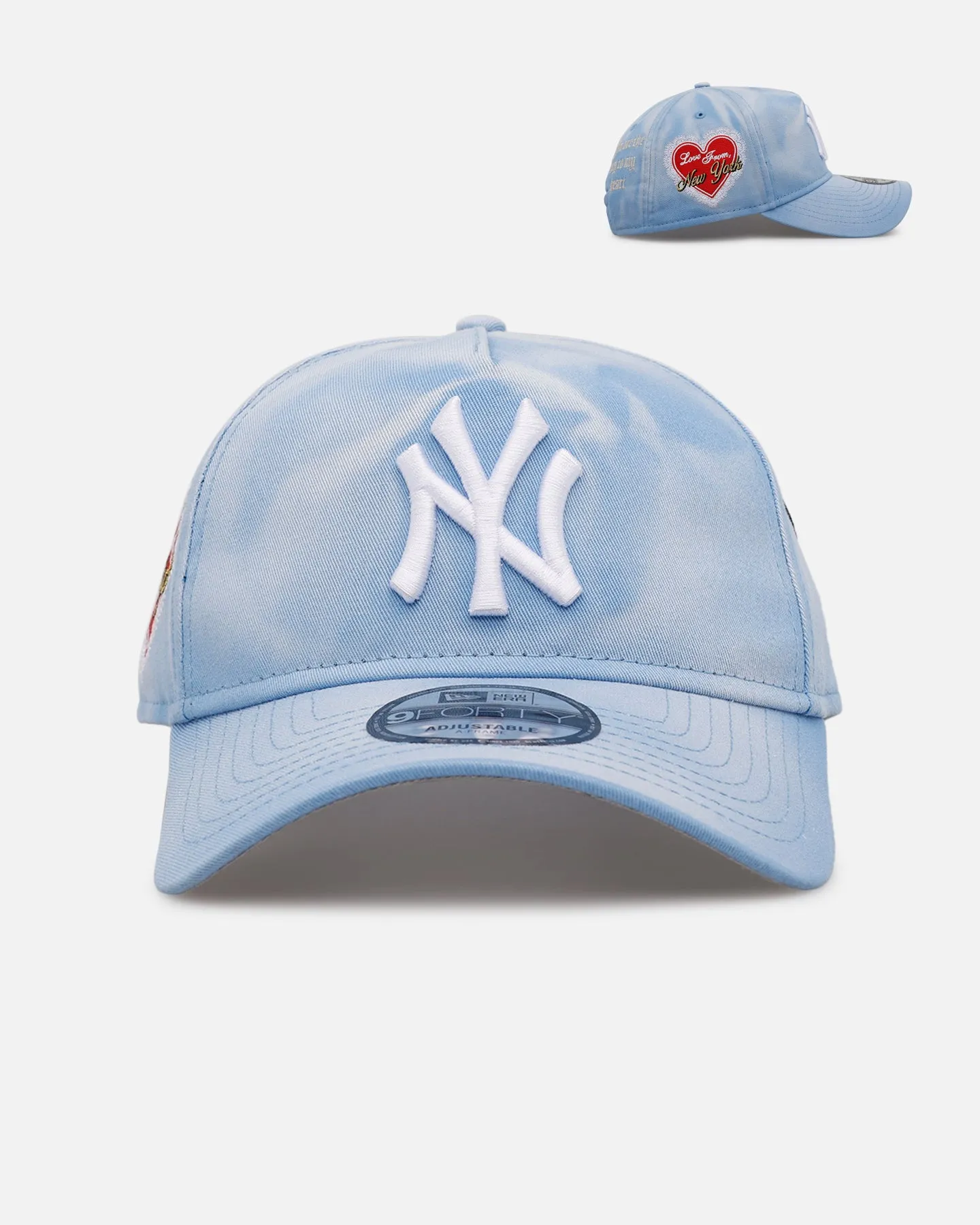 New Era New York Yankees 'Hopeless Romantic' 9FORTY A-Frame Snapback Sky Blue sold by Culture Kings