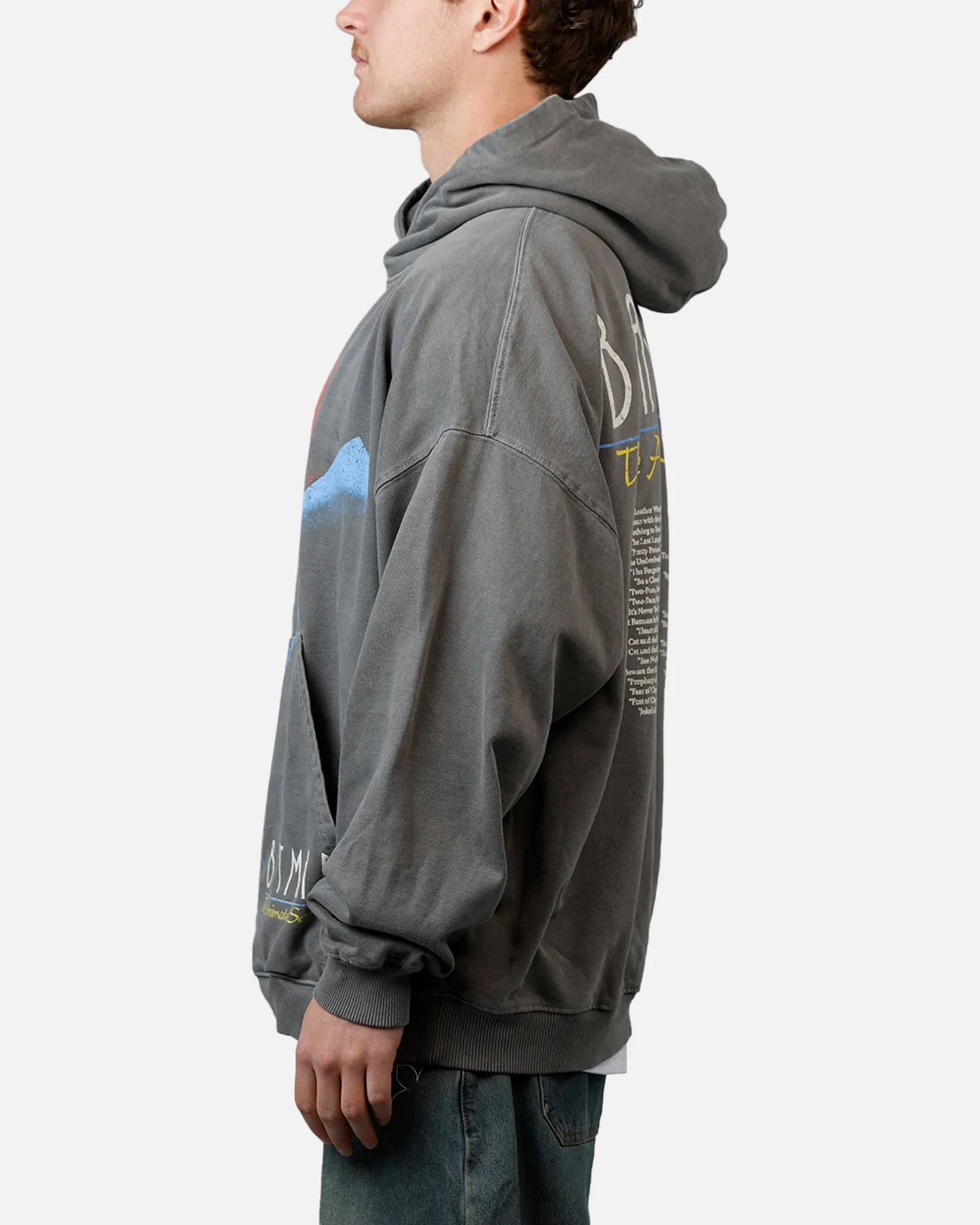 73Studio X DC Batman Hoodie Washed Charcoal sold by Culture Kings product image thumbnail 5