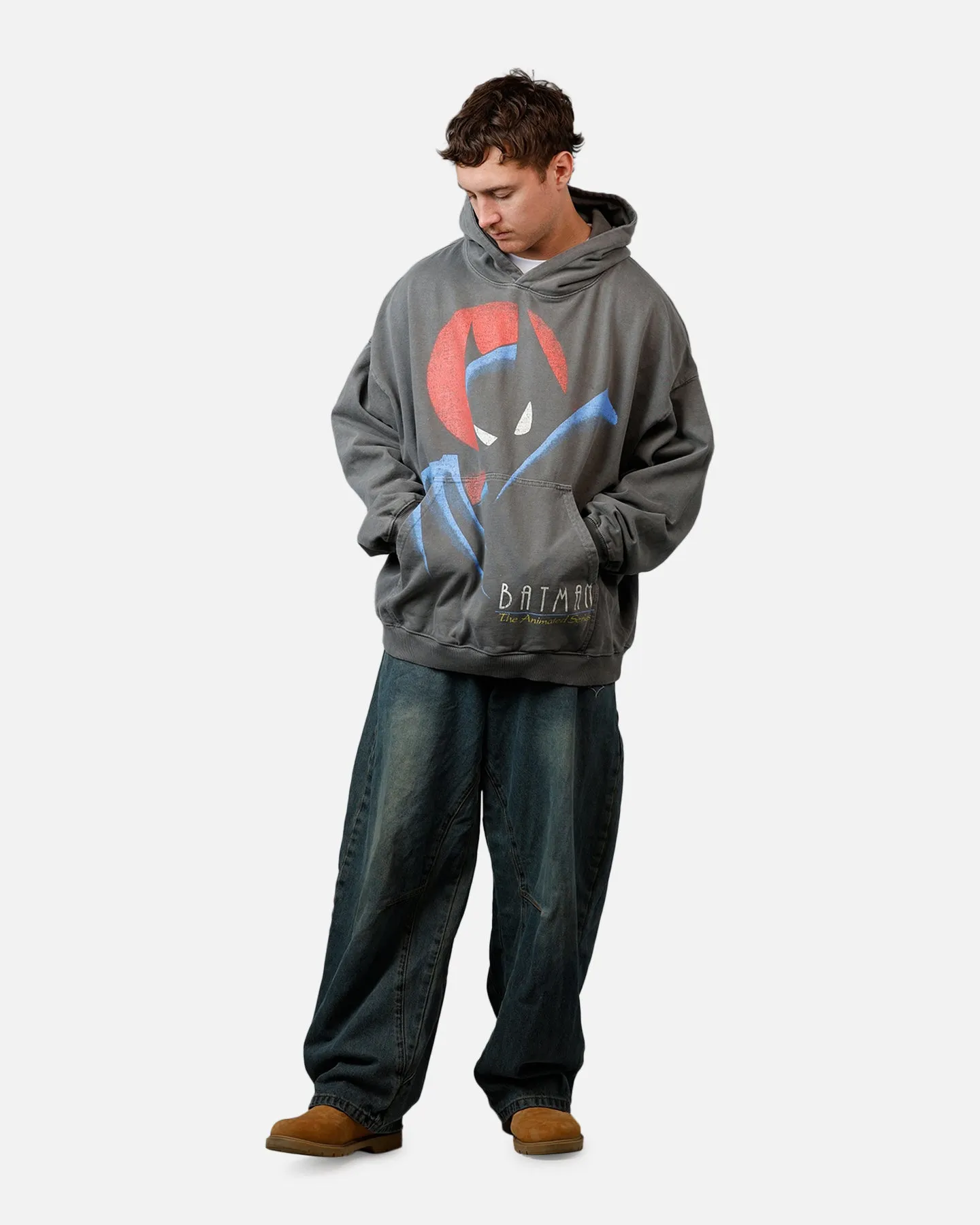 73Studio X DC Batman Hoodie Washed Charcoal sold by Culture Kings product image thumbnail 3