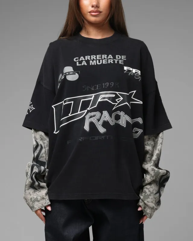 Loiter Performance Layered Long Sleeve T-Shirt Black sold by Culture Kings