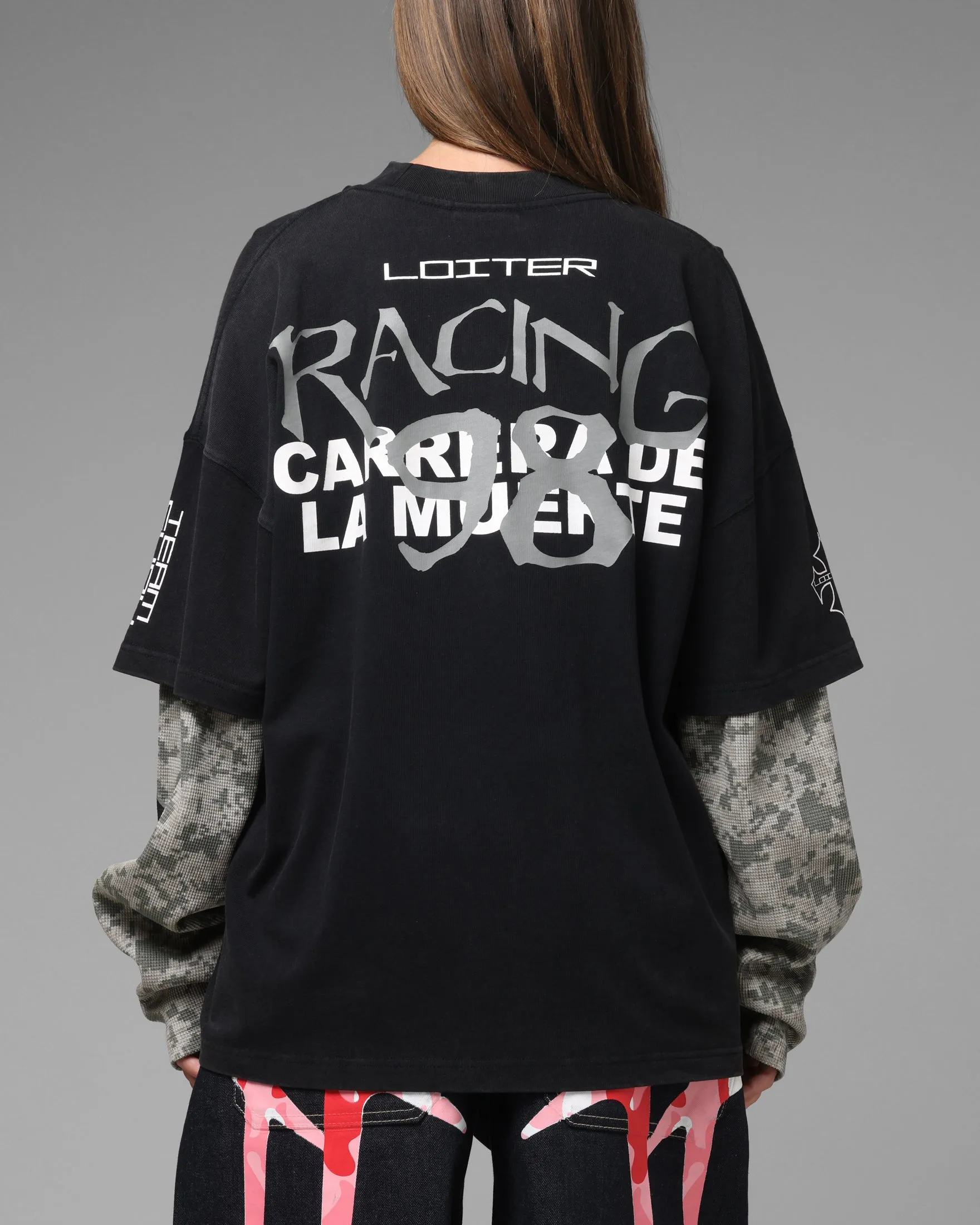 Loiter Performance Layered Long Sleeve T-Shirt Black sold by Culture Kings product image thumbnail 2