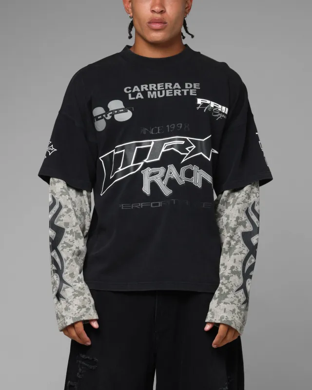 Loiter Performance Layered Long Sleeve T-Shirt Black sold by Culture Kings