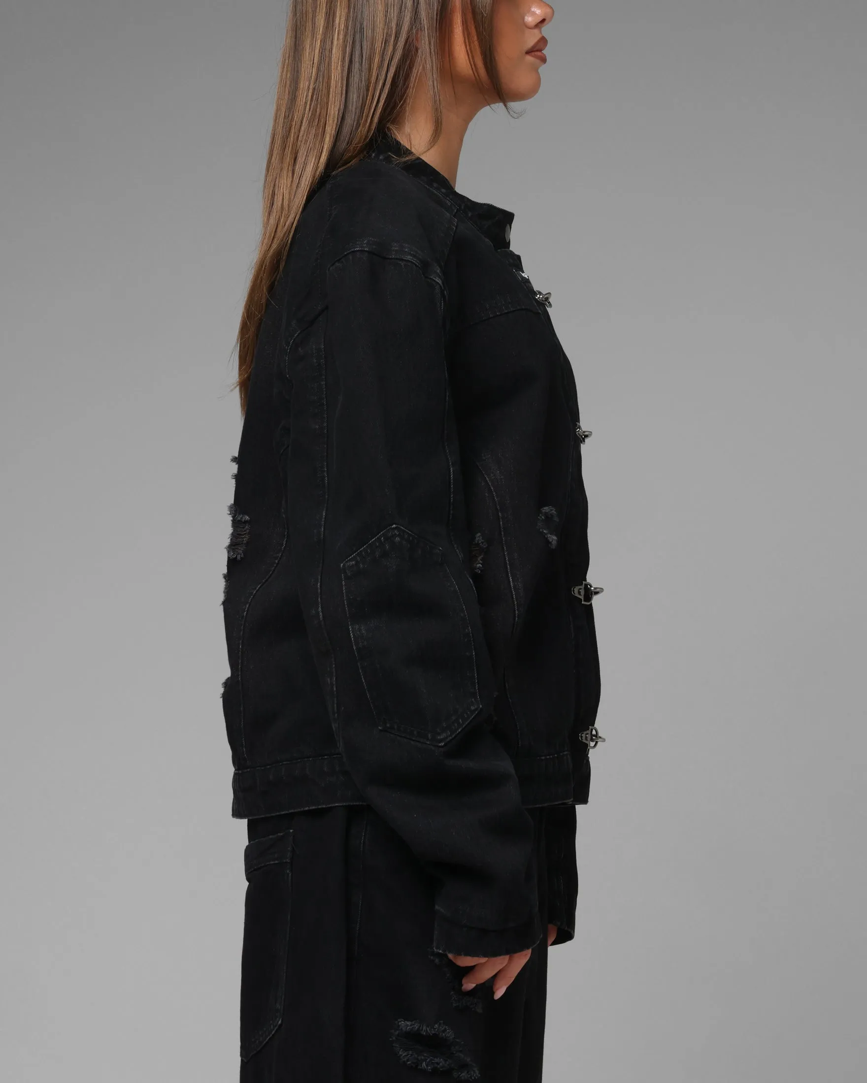 Loiter Thrasher Jacket Washed Black sold by Culture Kings product image thumbnail 4