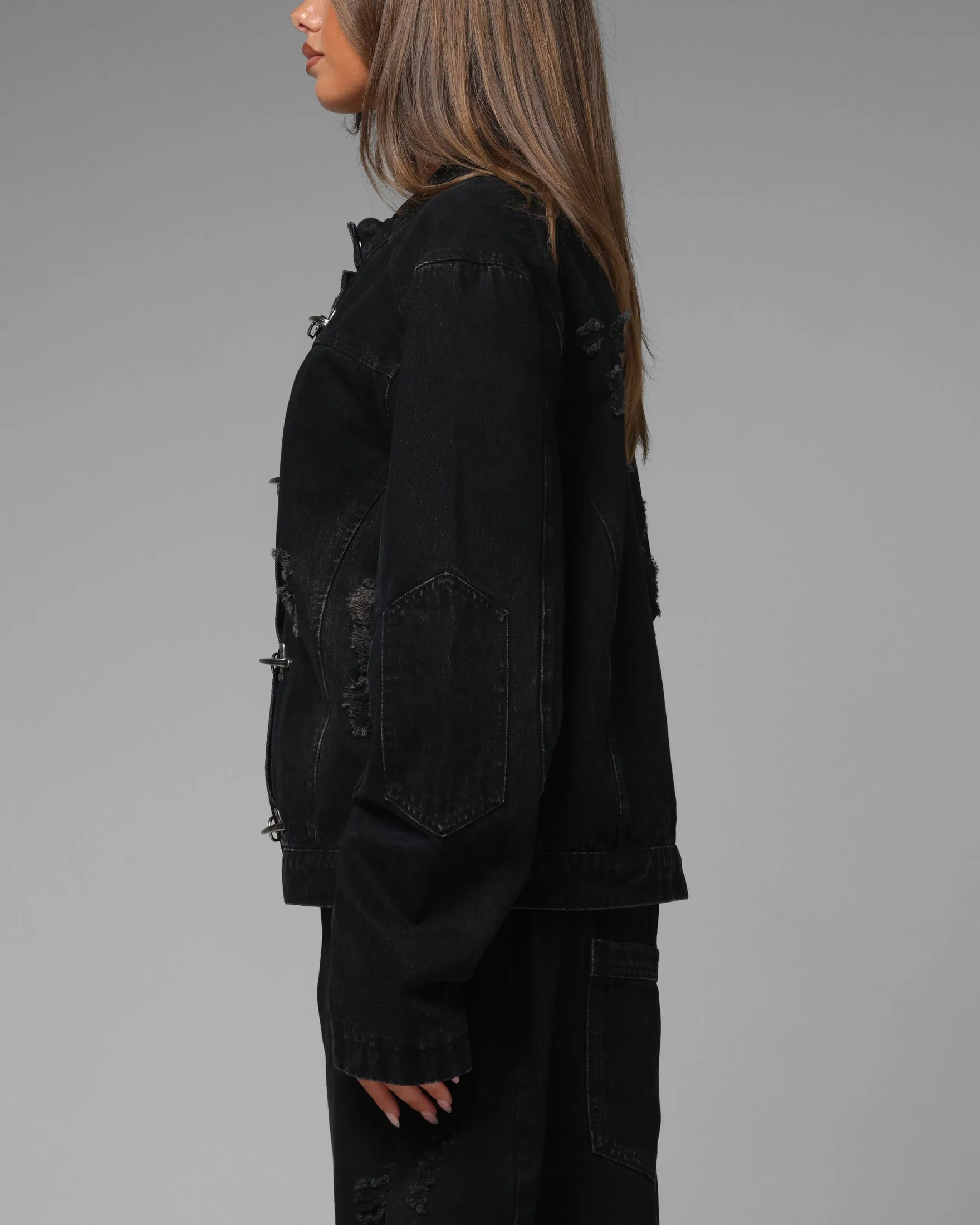 Loiter Thrasher Jacket Washed Black sold by Culture Kings product image thumbnail 5