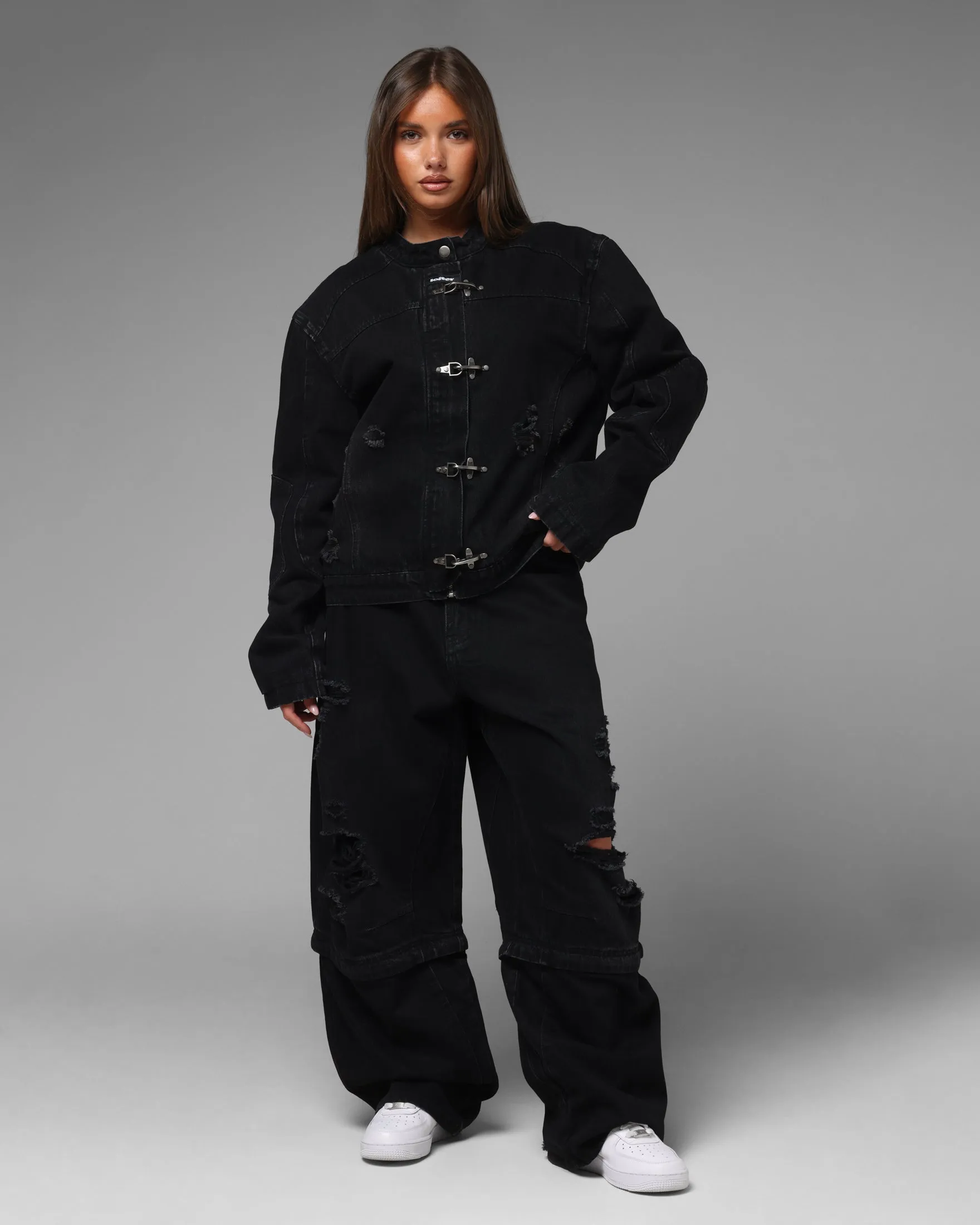 Loiter Thrasher Jacket Washed Black sold by Culture Kings product image thumbnail 2