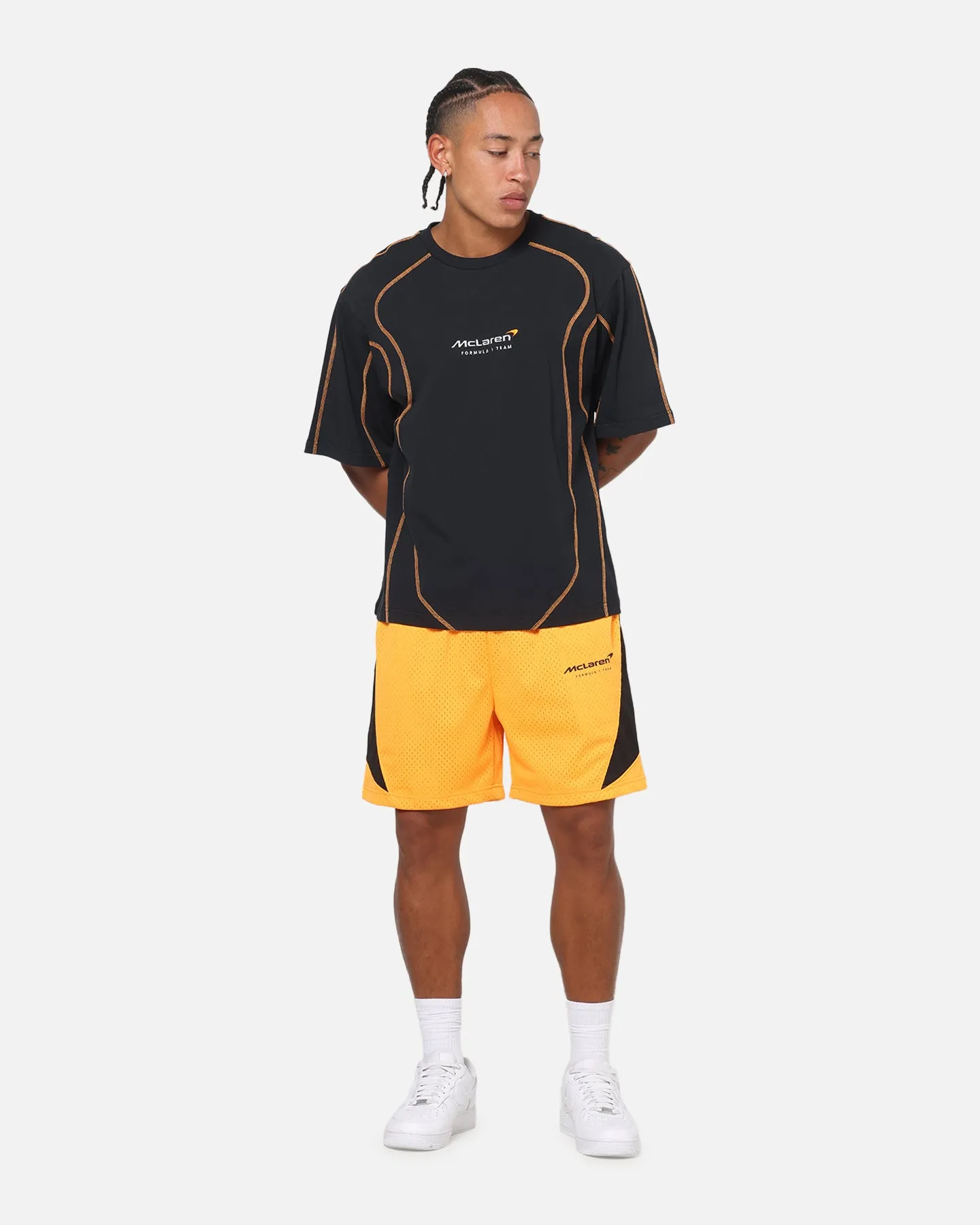 Mitchell & Ness X Mclaren Shorts Papaya sold by Culture Kings product image thumbnail 2