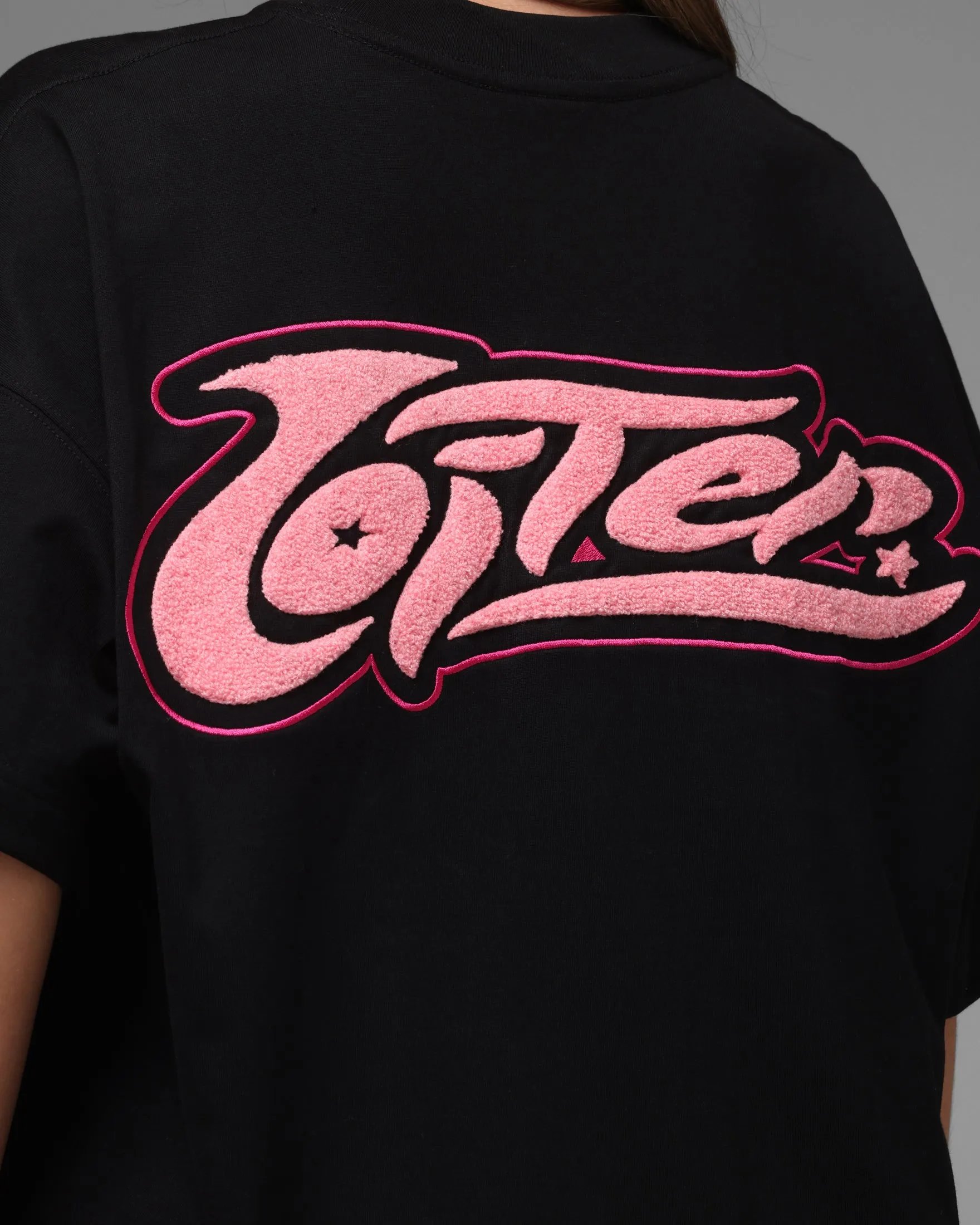 Loiter Jet Stream Chenille T-Shirt Black sold by Culture Kings product image thumbnail 2
