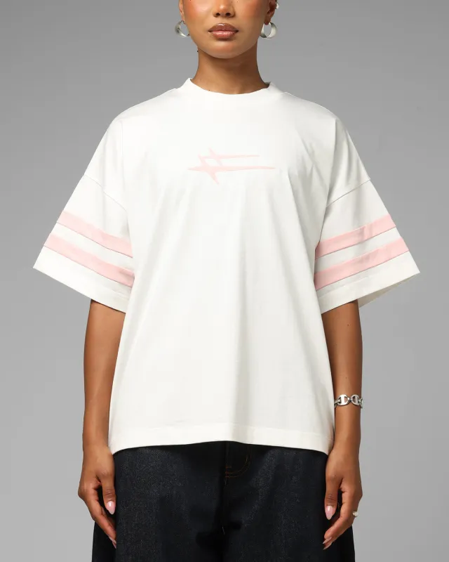 Loiter Hybrid Endzone T-Shirt Off White sold by Culture Kings