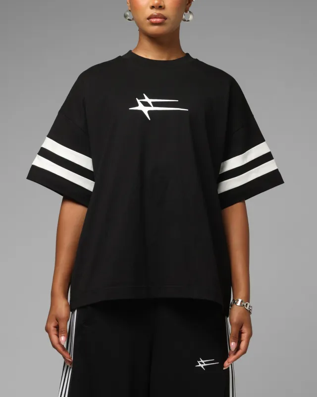Loiter Hybrid Endzone T-Shirt Black sold by Culture Kings