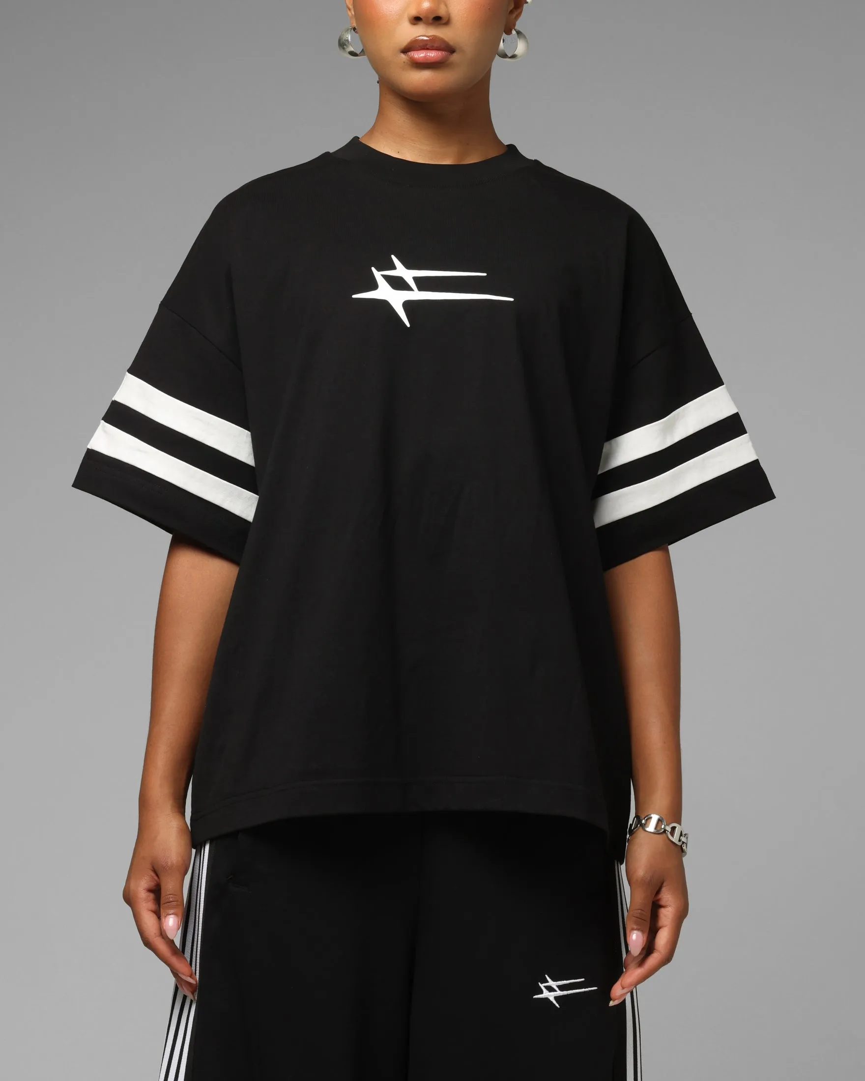 Loiter Hybrid Endzone T-Shirt Black sold by Culture Kings