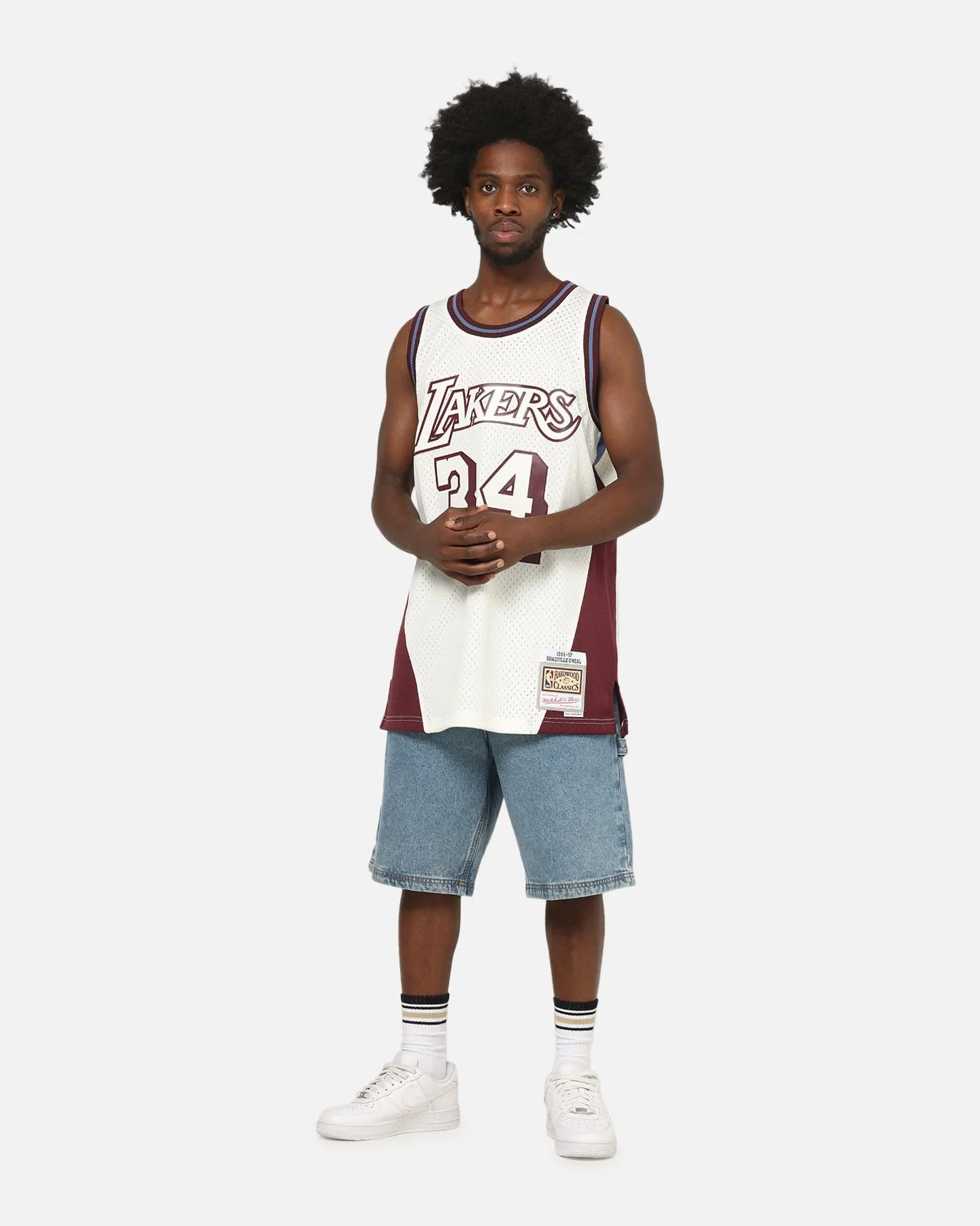 Mitchell & Ness Los Angeles Lakers Shaquille O'Neal Millenium Jersey White/Brown sold by Culture Kings product image thumbnail 3
