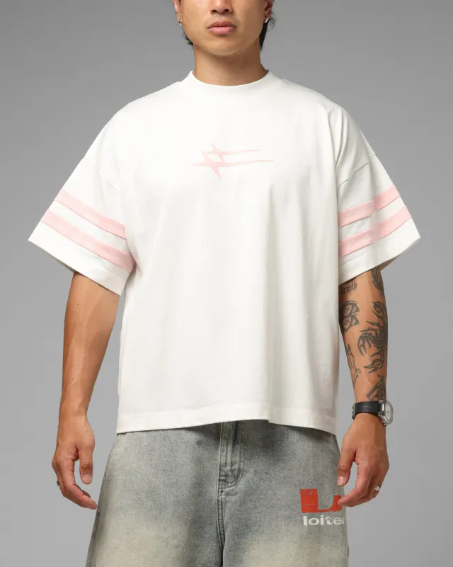 Loiter Hybrid Endzone T-Shirt Off White sold by Culture Kings