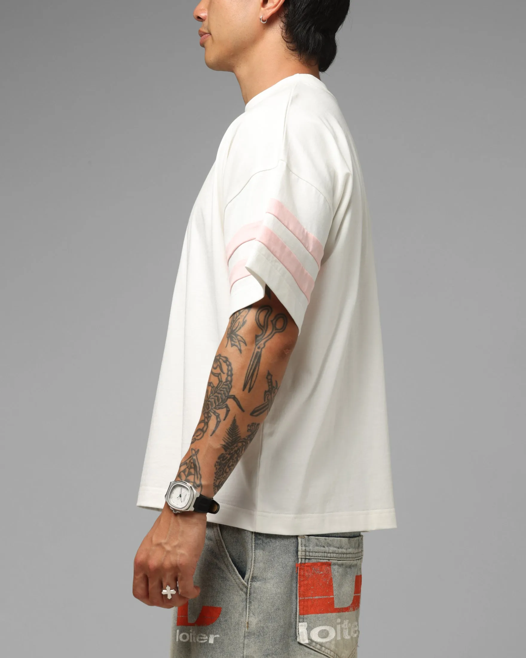 Loiter Hybrid Endzone T-Shirt Off White sold by Culture Kings product image thumbnail 5