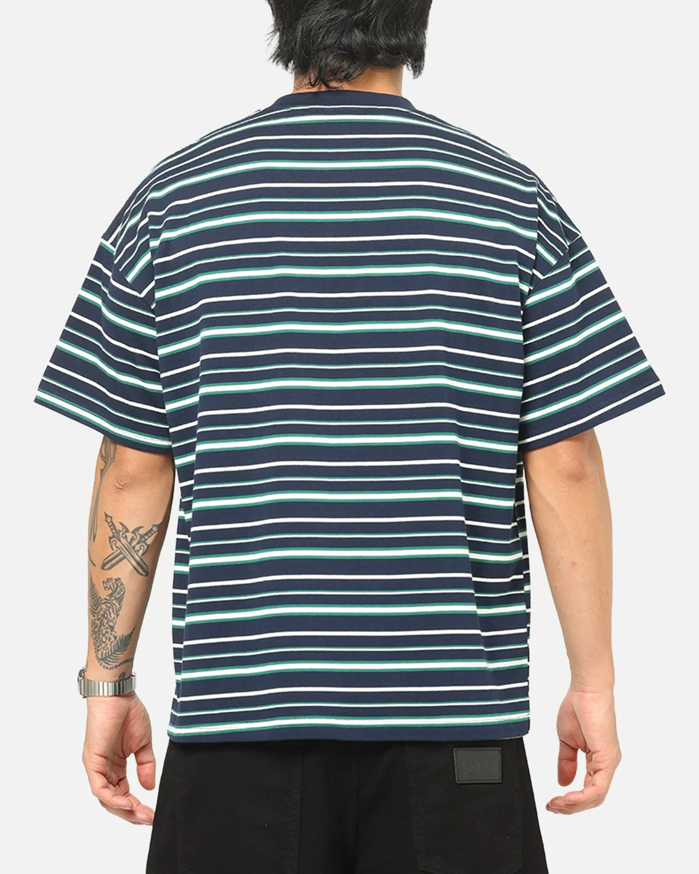 Carre Striped Pocket T-Shirt Navy Stripe sold by Culture Kings product image thumbnail 3