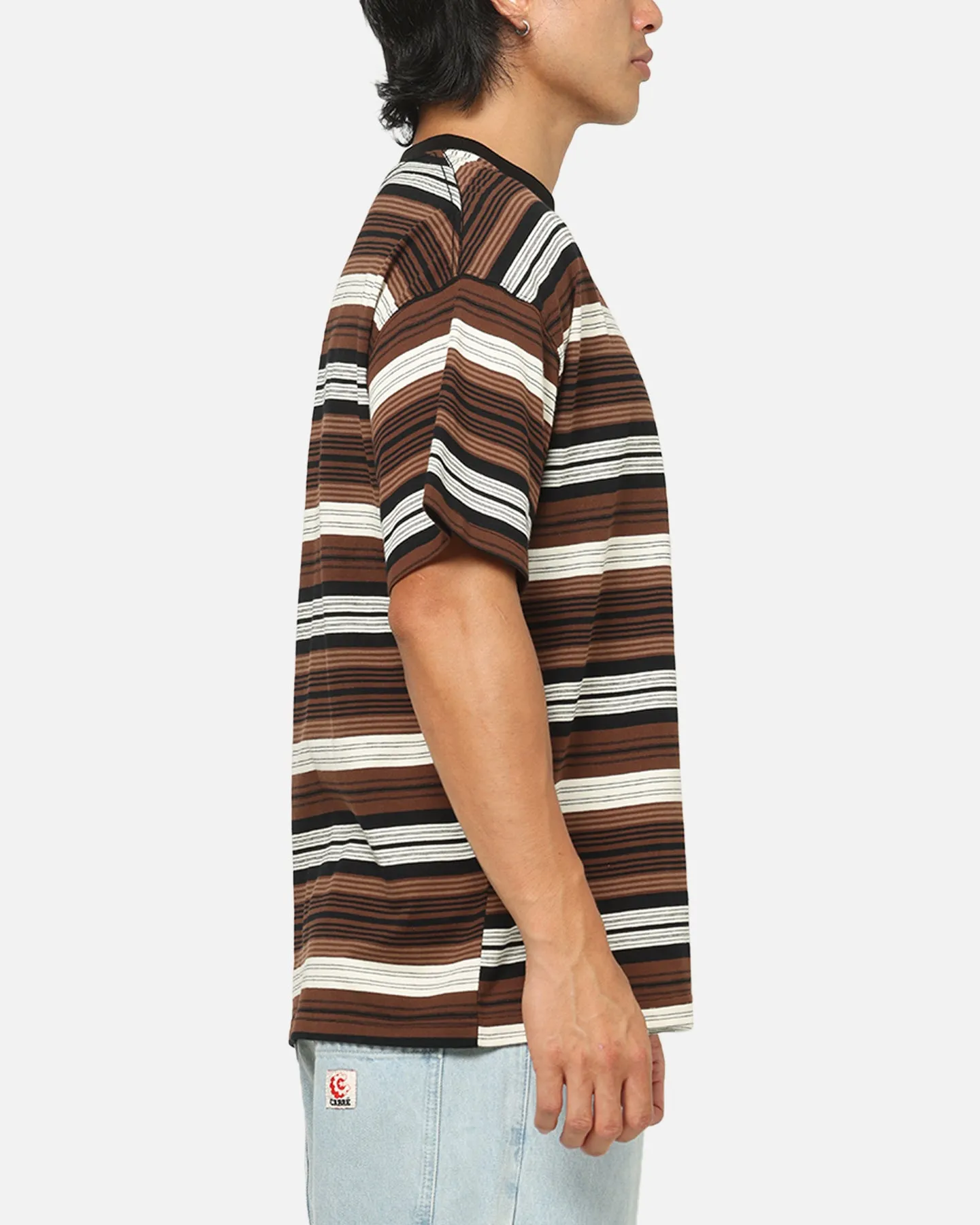 Carre Striped Pocket T-Shirt Brown Stripe sold by Culture Kings product image thumbnail 4