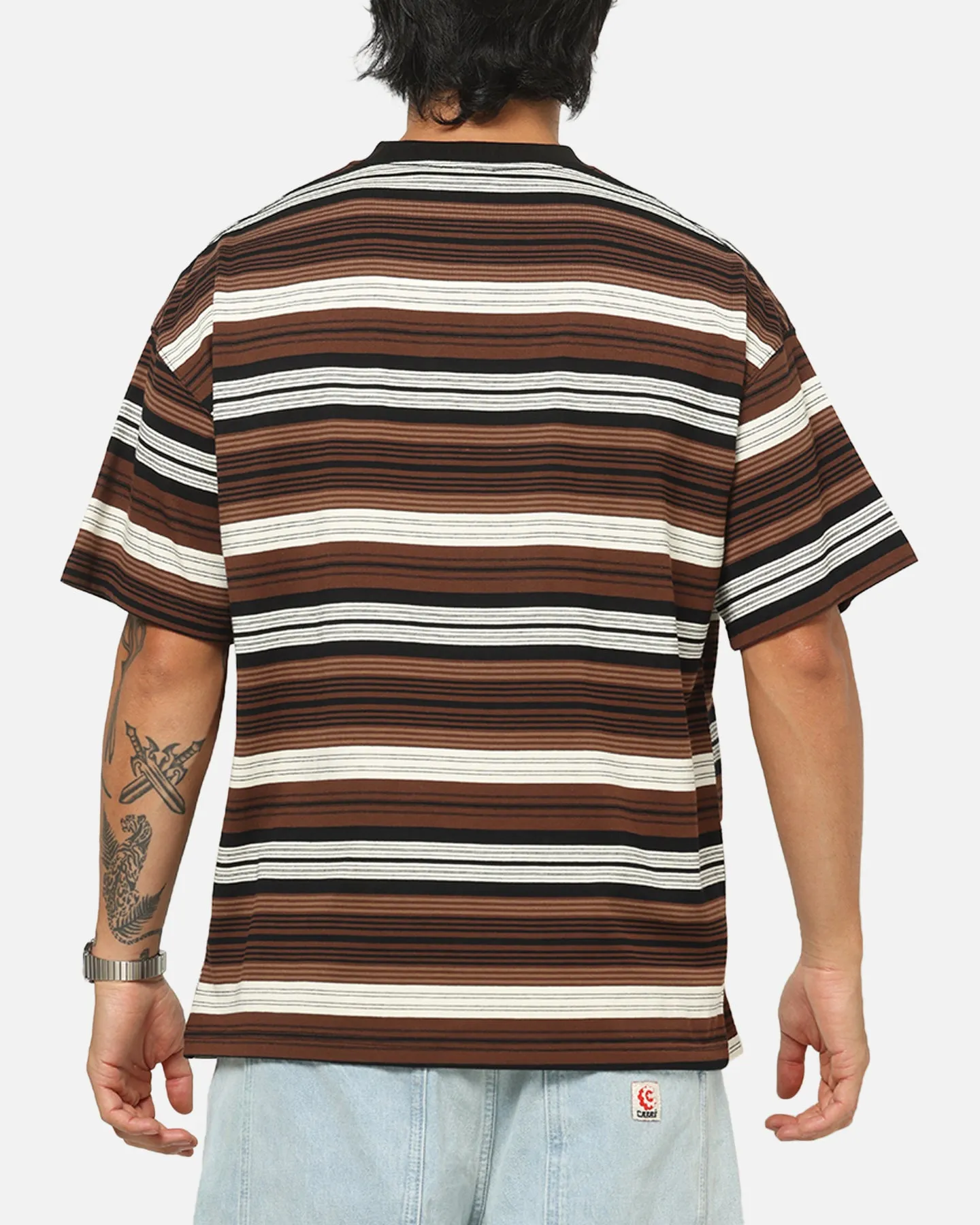 Carre Striped Pocket T-Shirt Brown Stripe sold by Culture Kings product image thumbnail 3