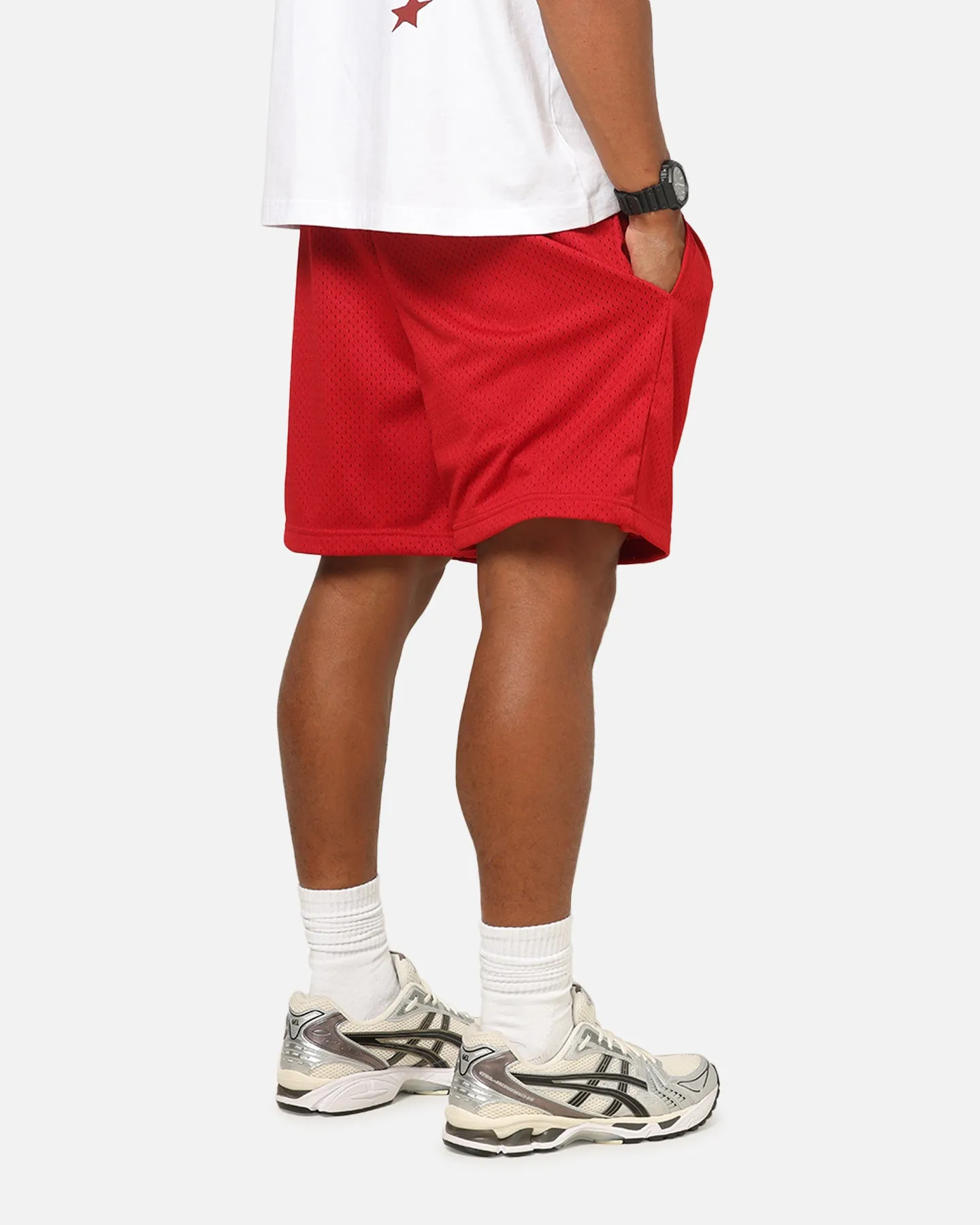Mitchell & Ness Kansas City Chiefs Arch Script Shorts Red sold by Culture Kings product image thumbnail 5
